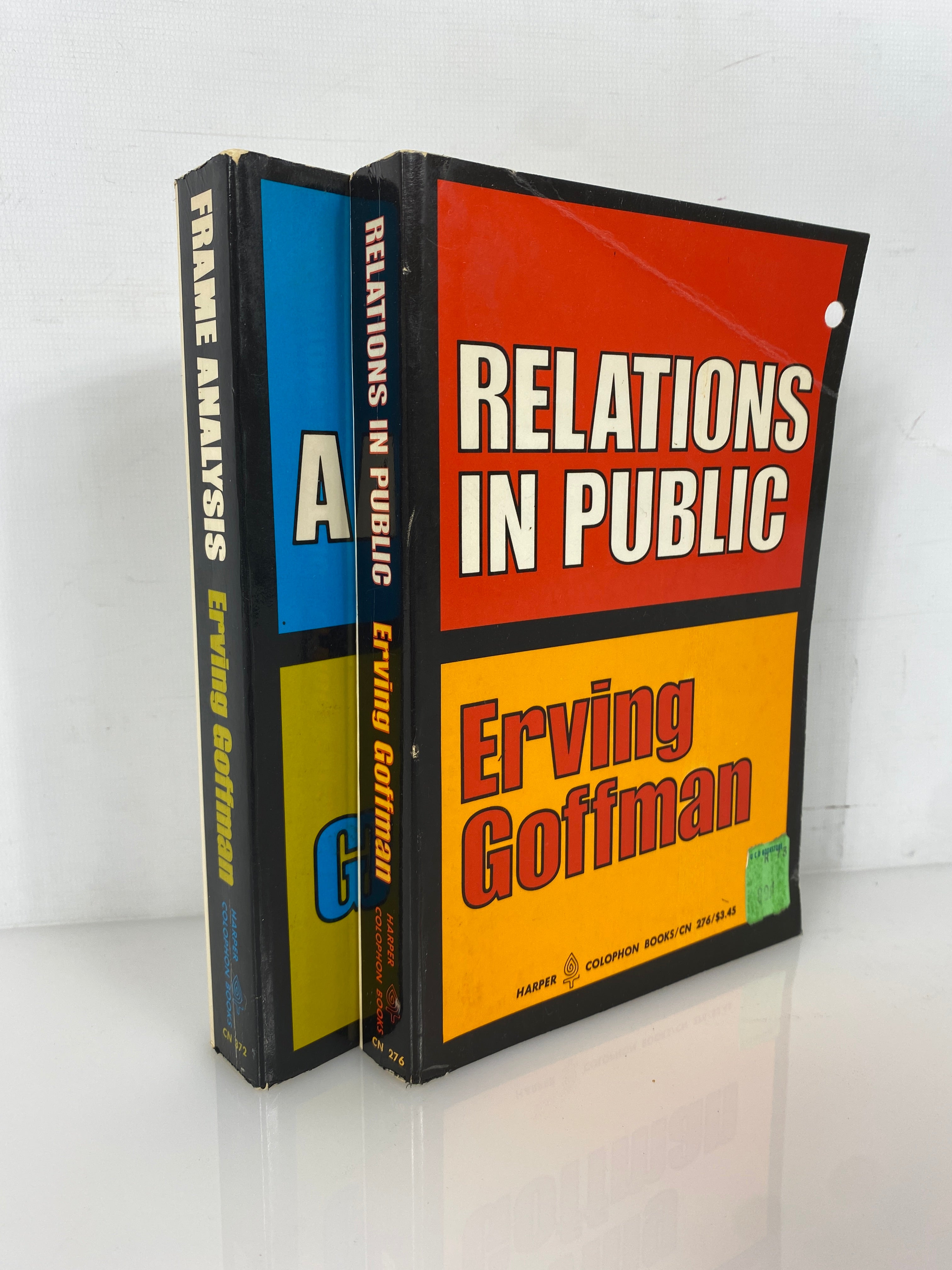 Lot of 2 Erving Goffman: Relations in Public/Frame Analysis 1972-74 SC