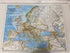 Lot of 2 Europe Nat Geo Maps: History of Europe & Europe 1983-92