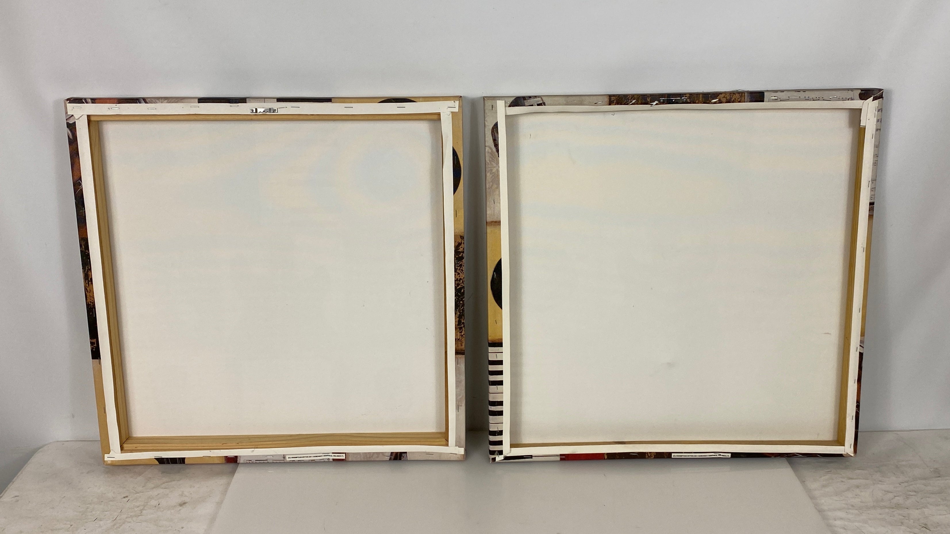 Lot of 2 Feel the Music by Hakimipour Ritter Print in Wood and Canvas Frame