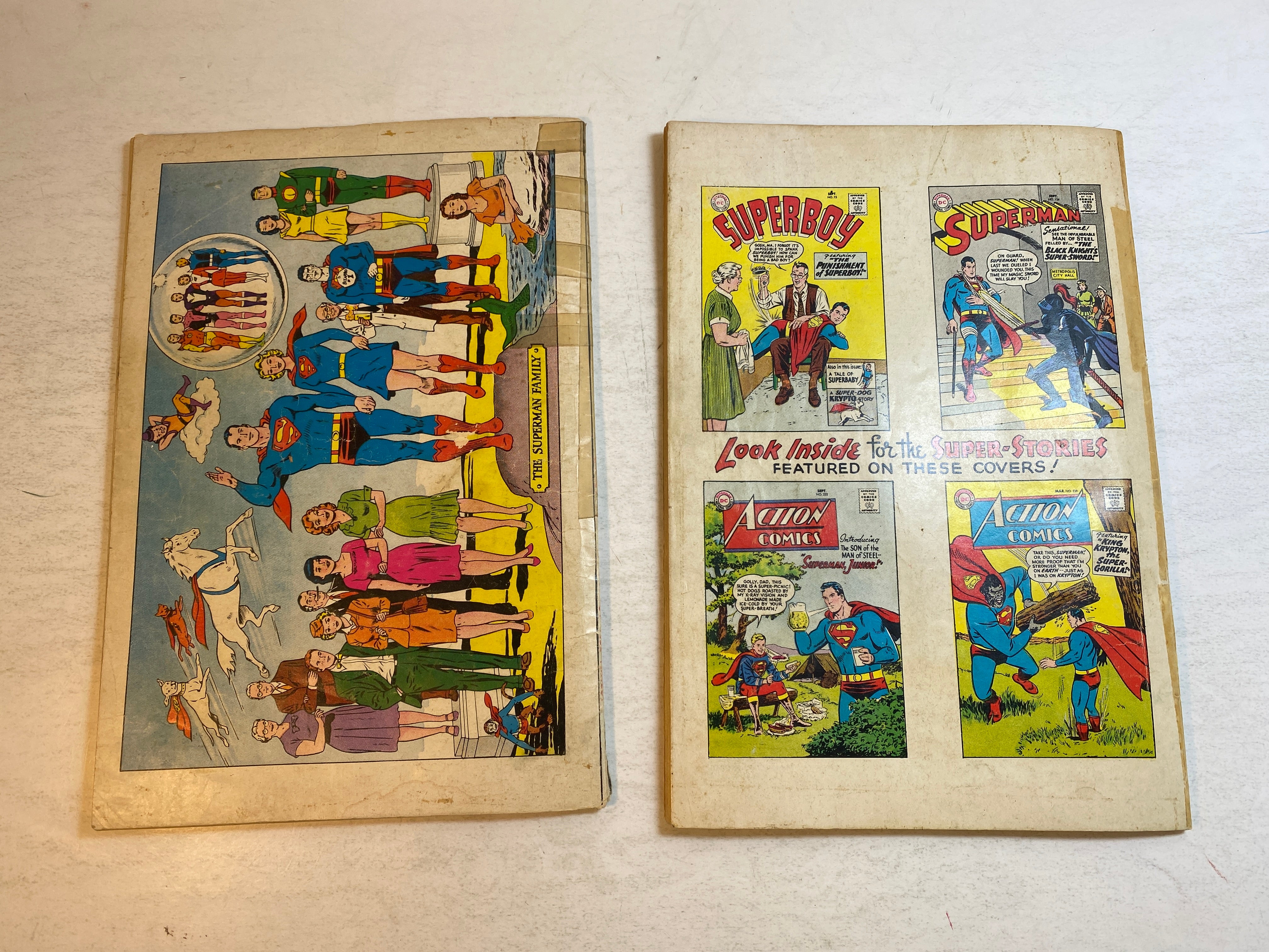 Lot of 2 Giant Superman DC Comics 1962-1963