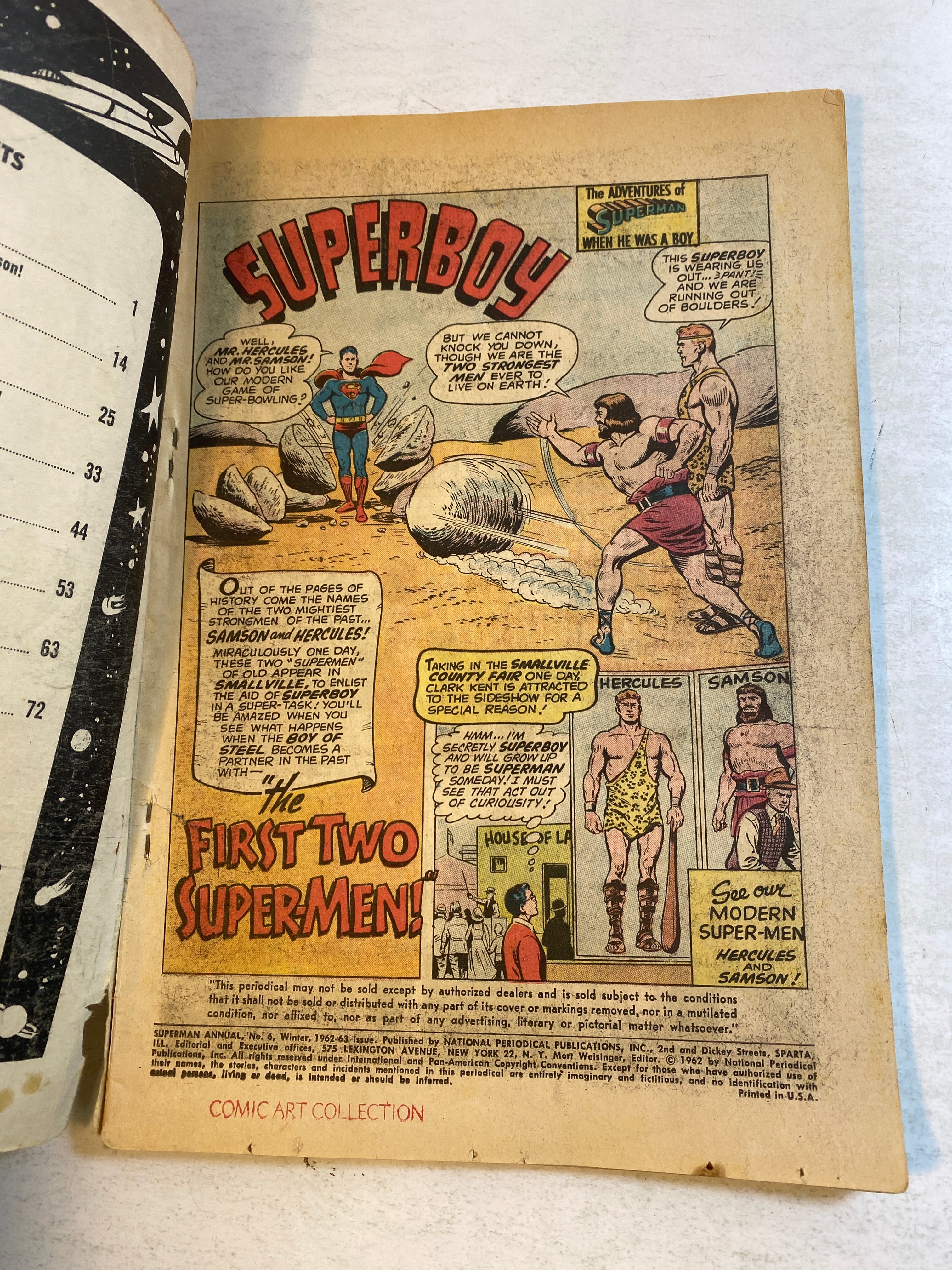 Lot of 2 Giant Superman DC Comics 1962-1963