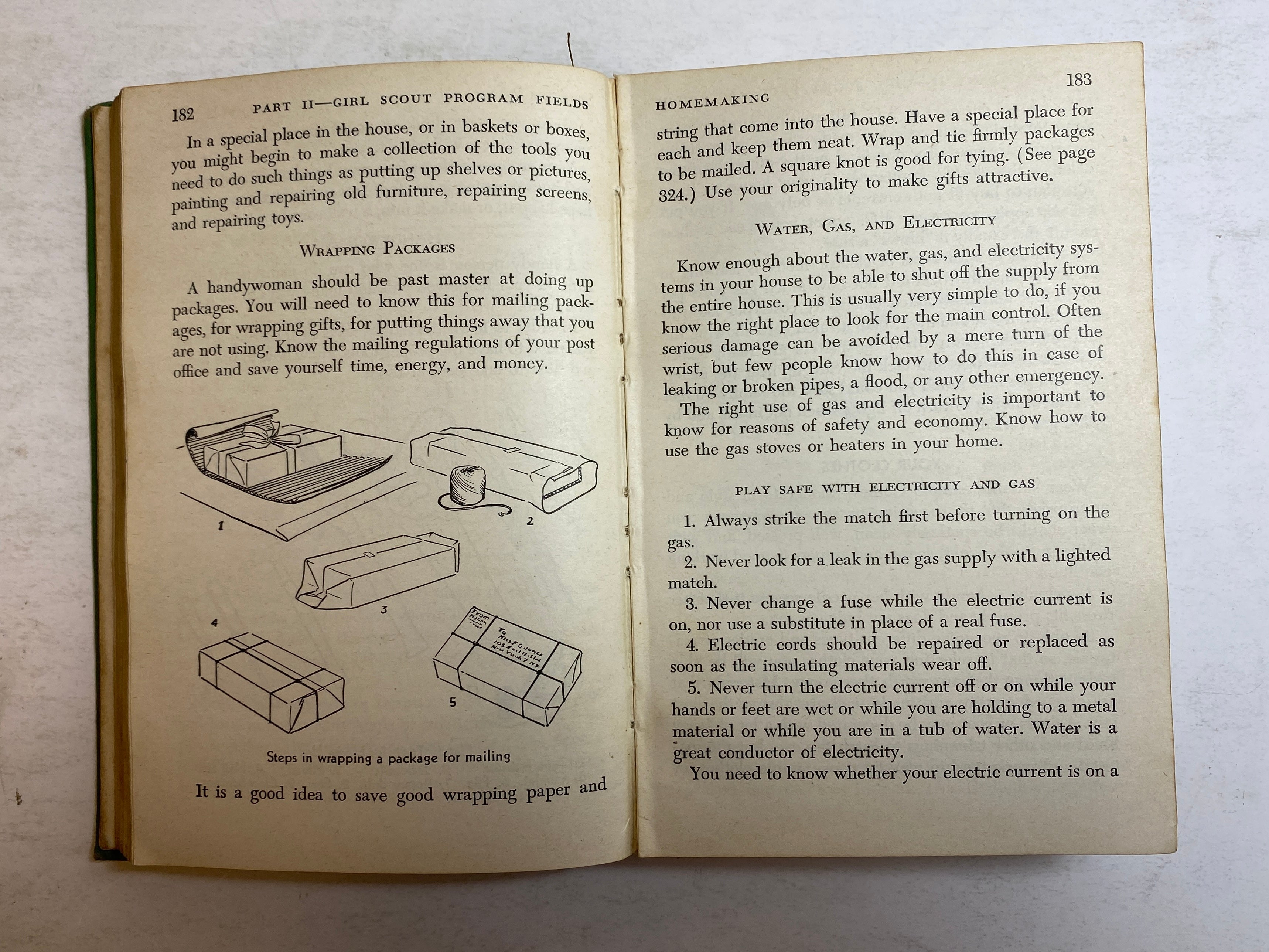 Lot of 2: Girl Scout Handbook Intermediate Program/Cadette Handbook 1950-63