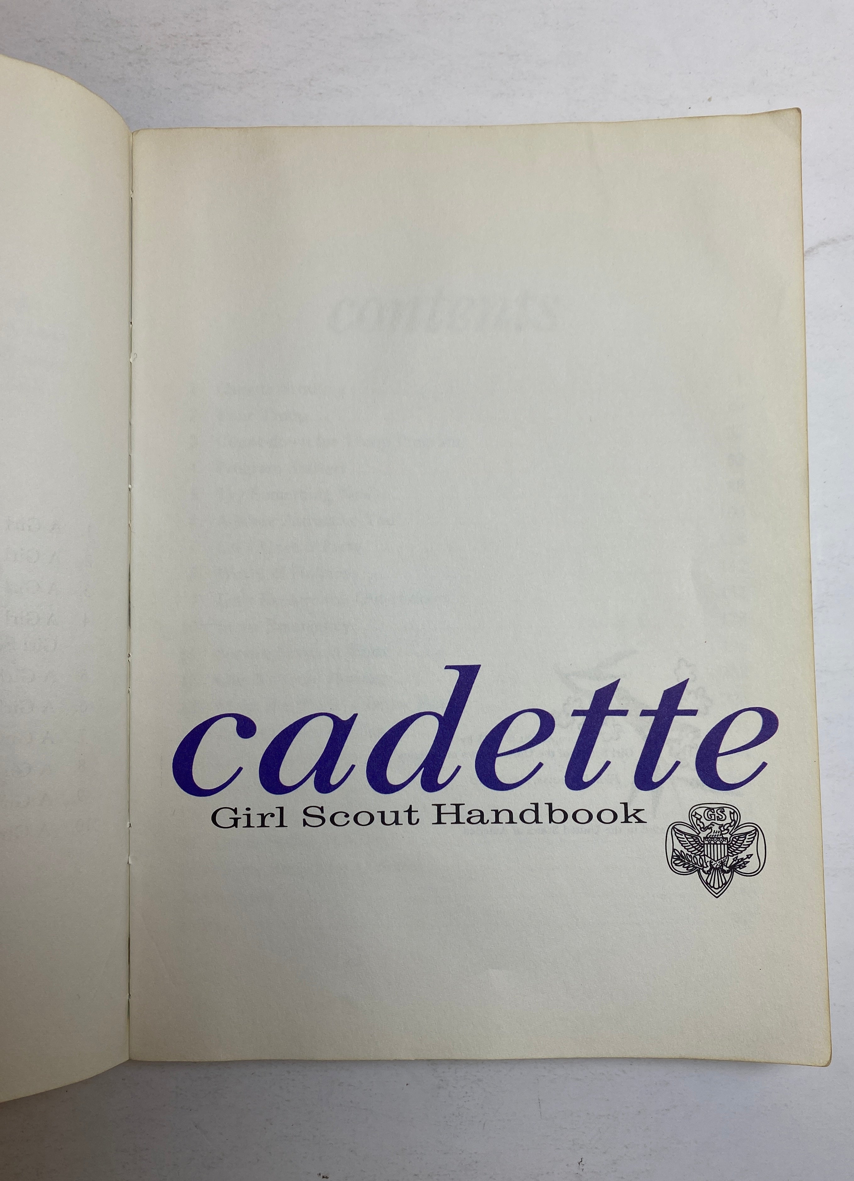 Lot of 2: Girl Scout Handbook Intermediate Program/Cadette Handbook 1950-63