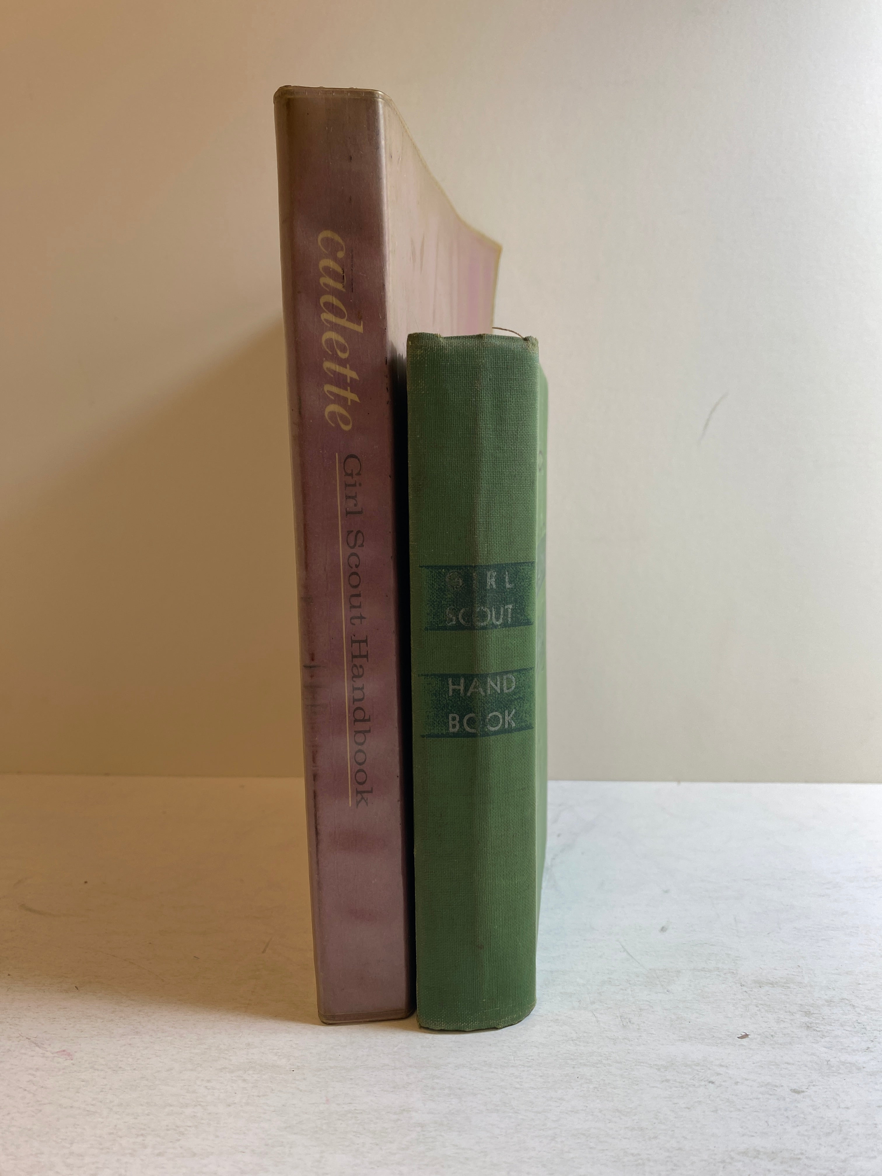 Lot of 2: Girl Scout Handbook Intermediate Program/Cadette Handbook 1950-63