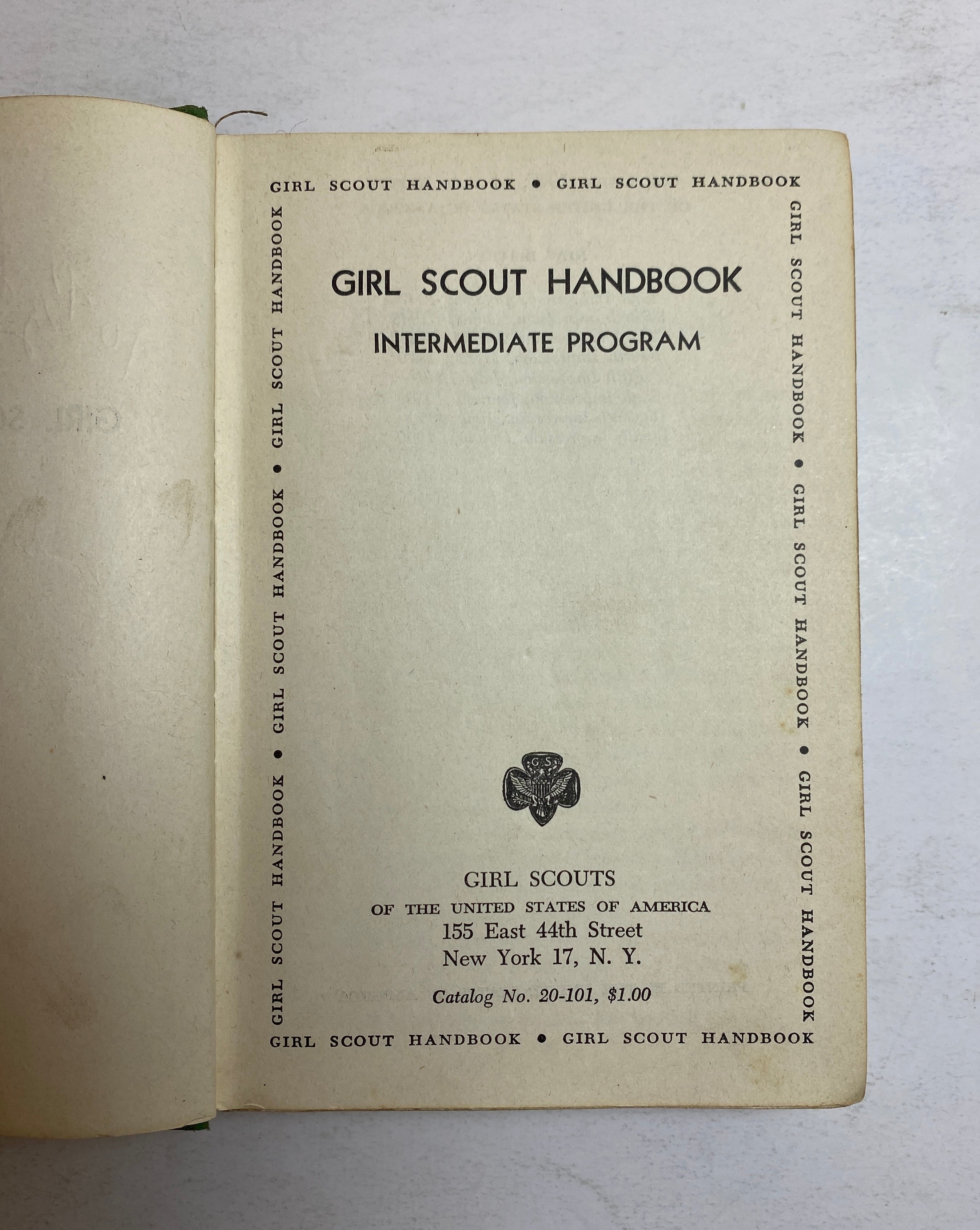 Lot of 2: Girl Scout Handbook Intermediate Program/Cadette Handbook 1950-63
