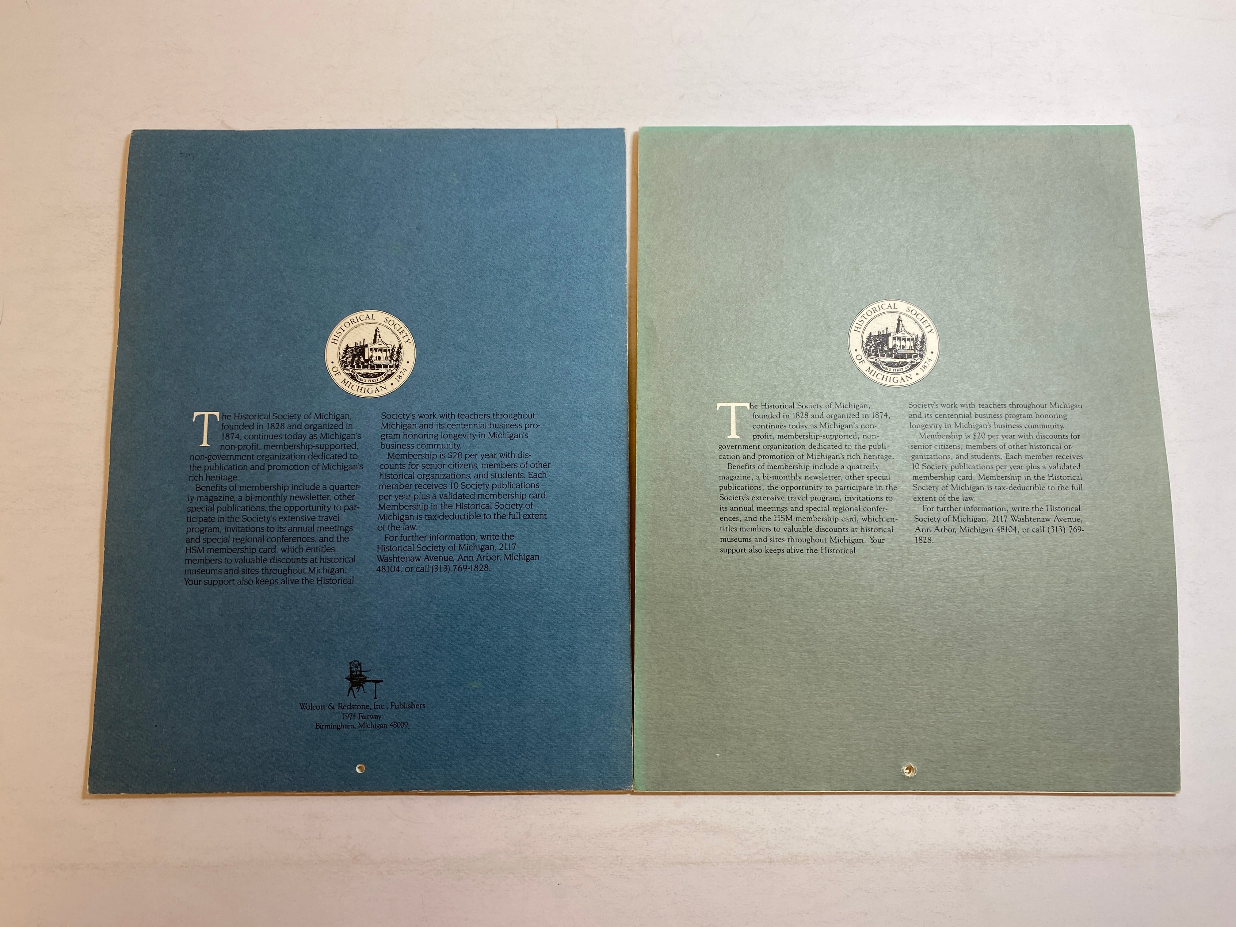 Lot of 2 Great Lakes Engagement Lighthouse Calendars 1985-1986