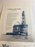 Lot of 2 Great Lakes Engagement Lighthouse Calendars 1985-1986