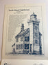 Lot of 2 Great Lakes Engagement Lighthouse Calendars 1985-1986