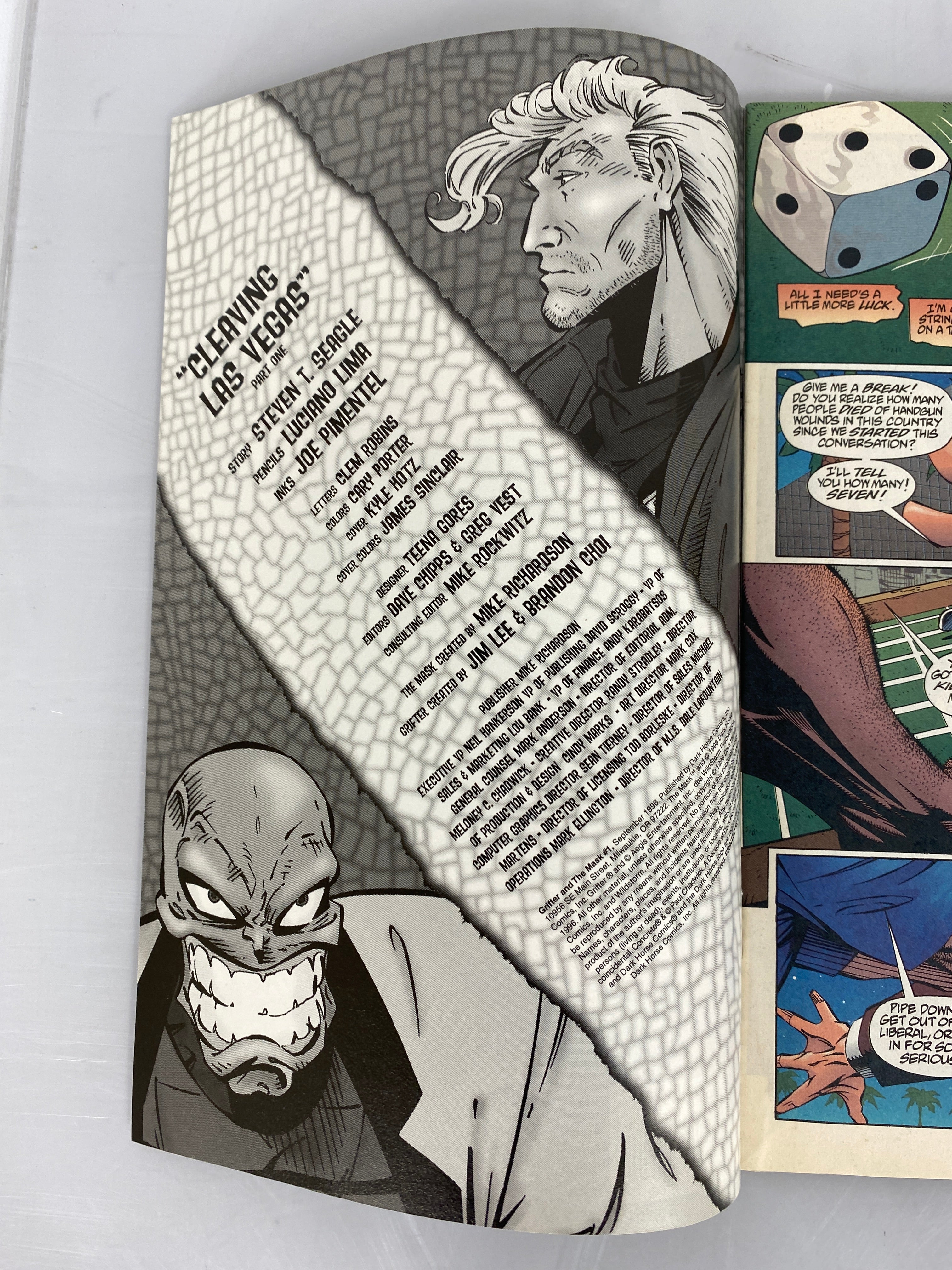 Lot of 2 Grifter and the Mask Dark Horse Comics 1996