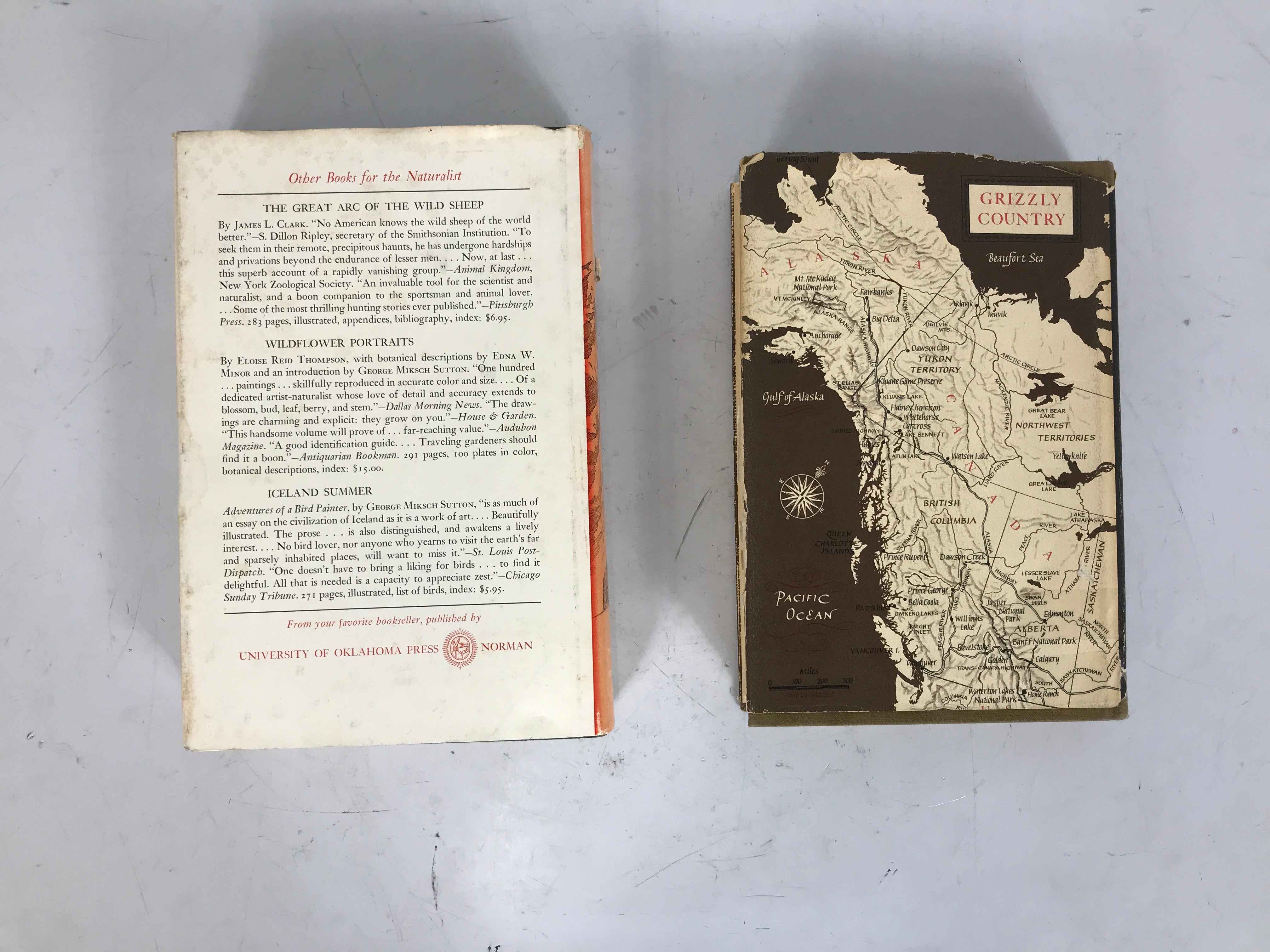 Lot of 2: Grizzly Country 1968/The Grizzly Bear 1966 1st HC DJ