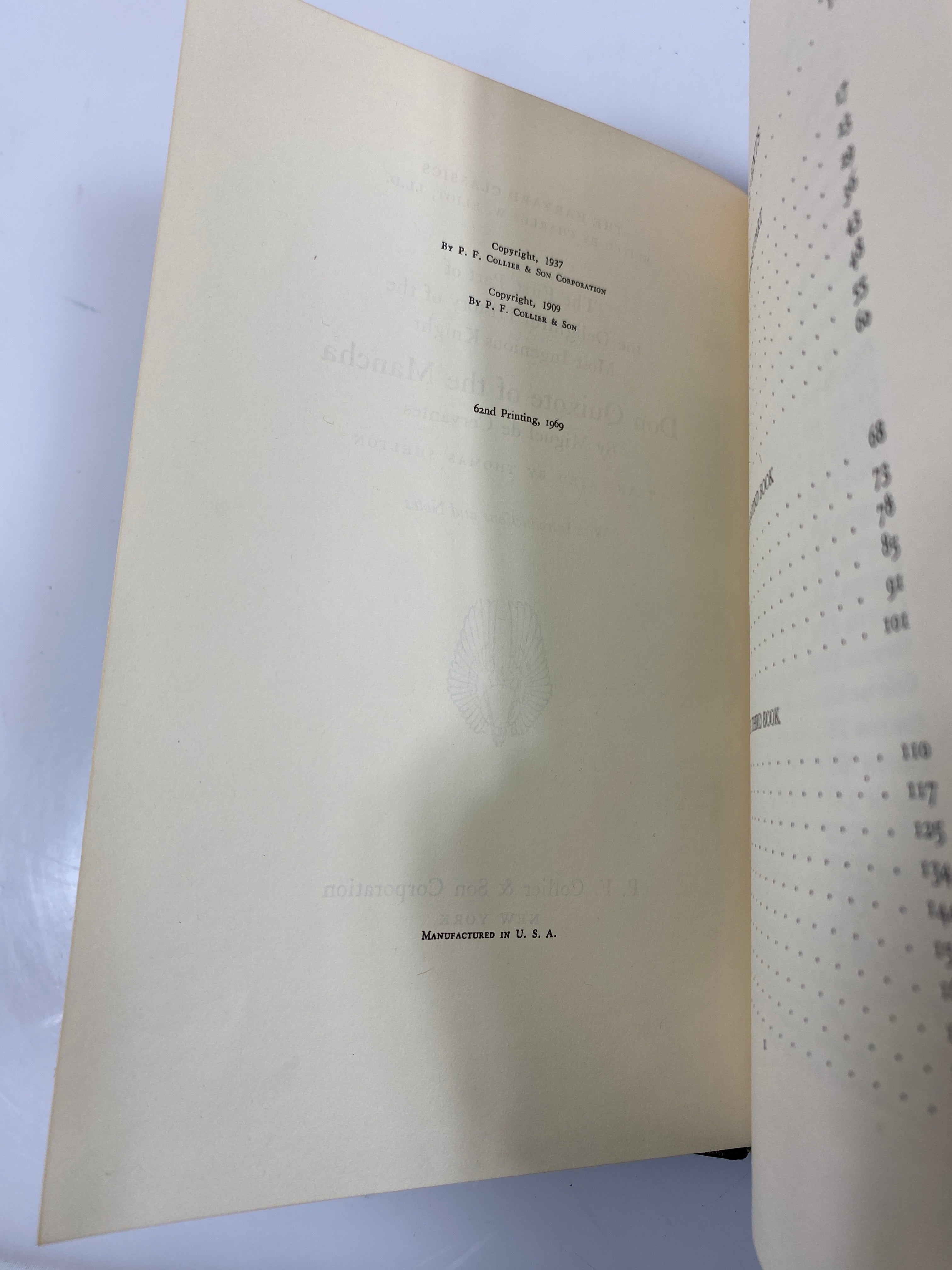 Lot of 2 Harvard Classics Plato Epictetus Aurelius, and Cervantes 1969 HC