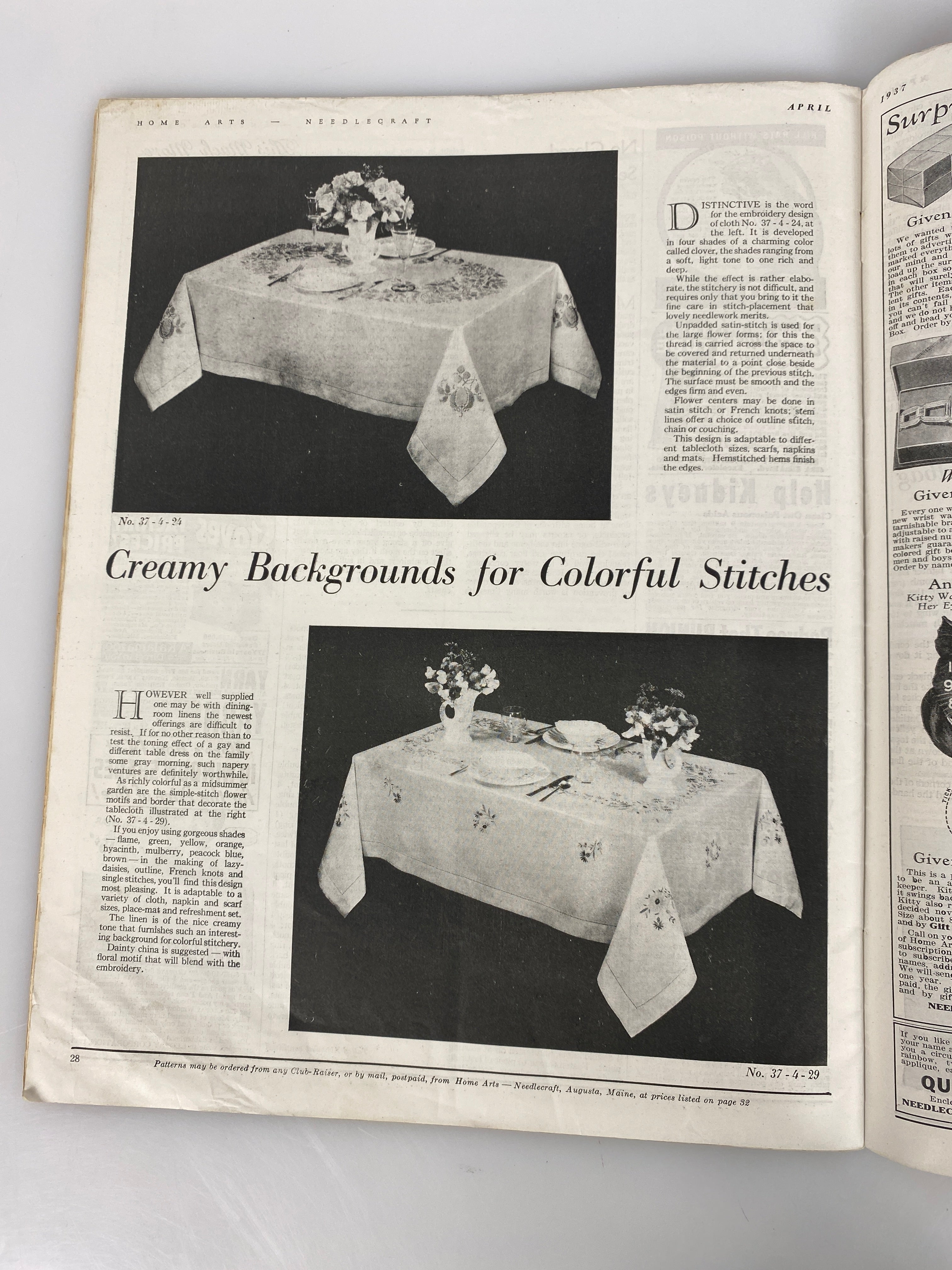 Lot of 2 Home Arts Needlecraft Periodicals 1936-1937
