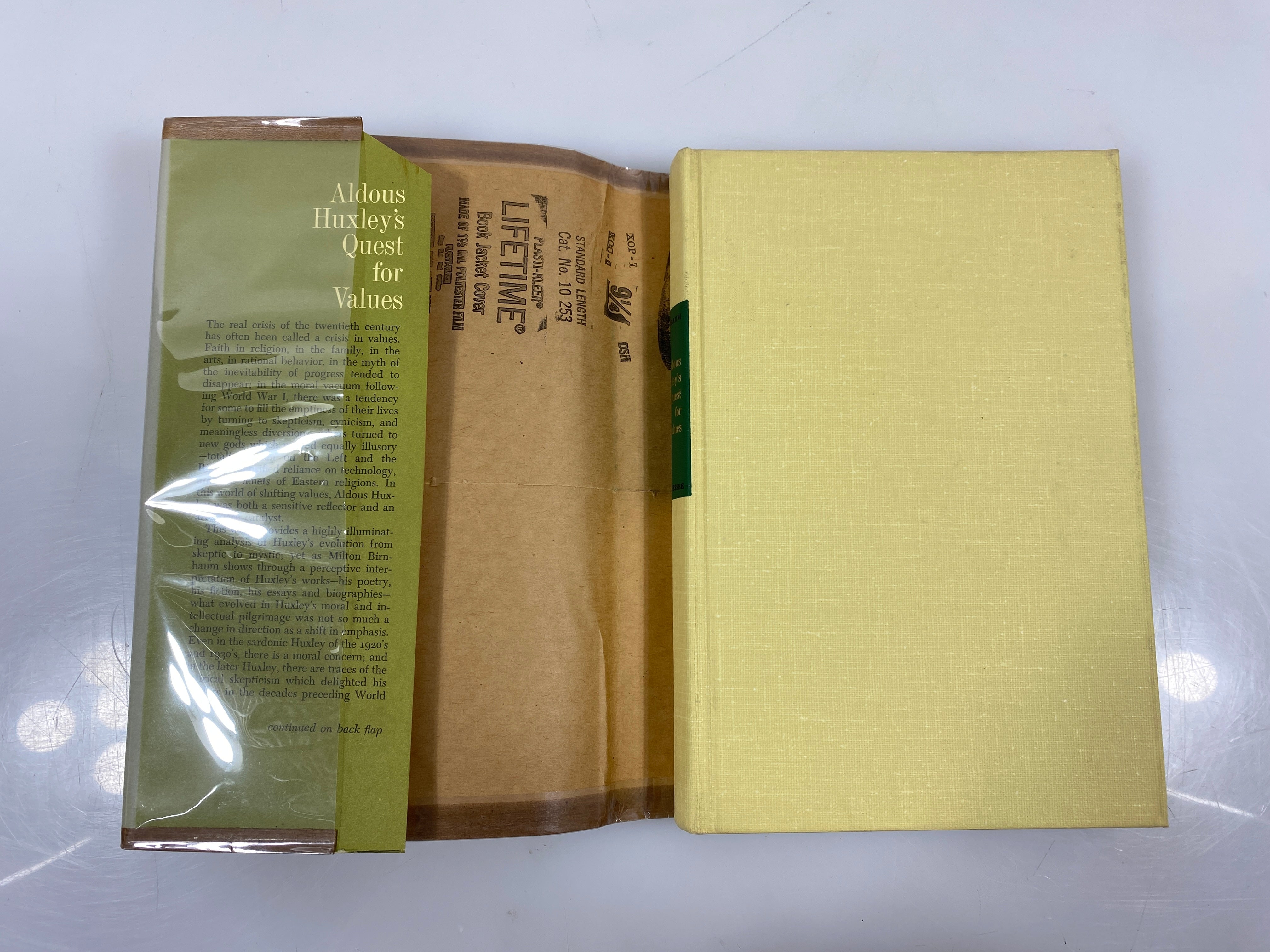 Lot of 2 Huxley Study of the Major Novels/Quest for Values 1969/71 Ex-Library HC