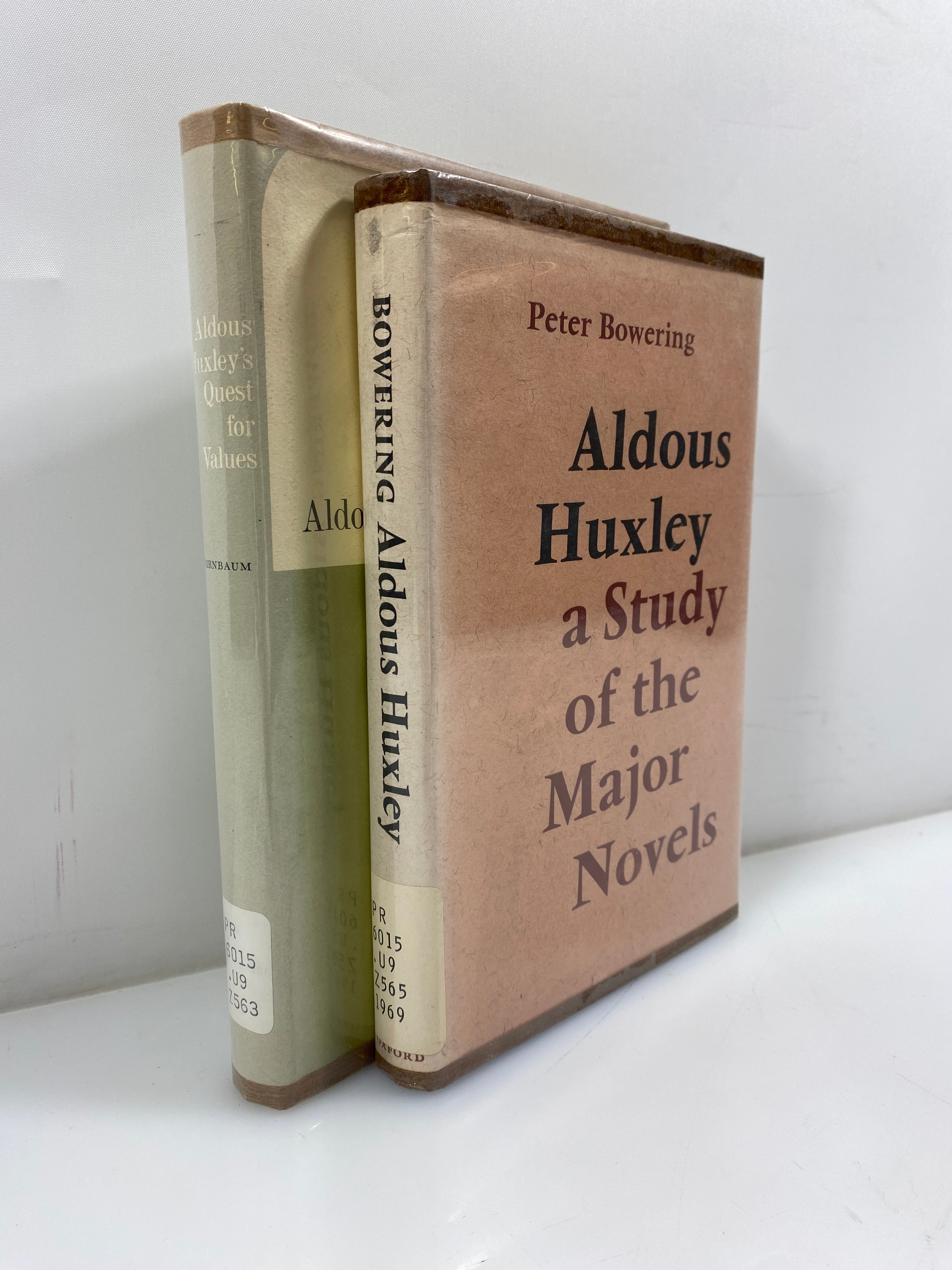 Lot of 2 Huxley Study of the Major Novels/Quest for Values 1969/71 Ex-Library HC