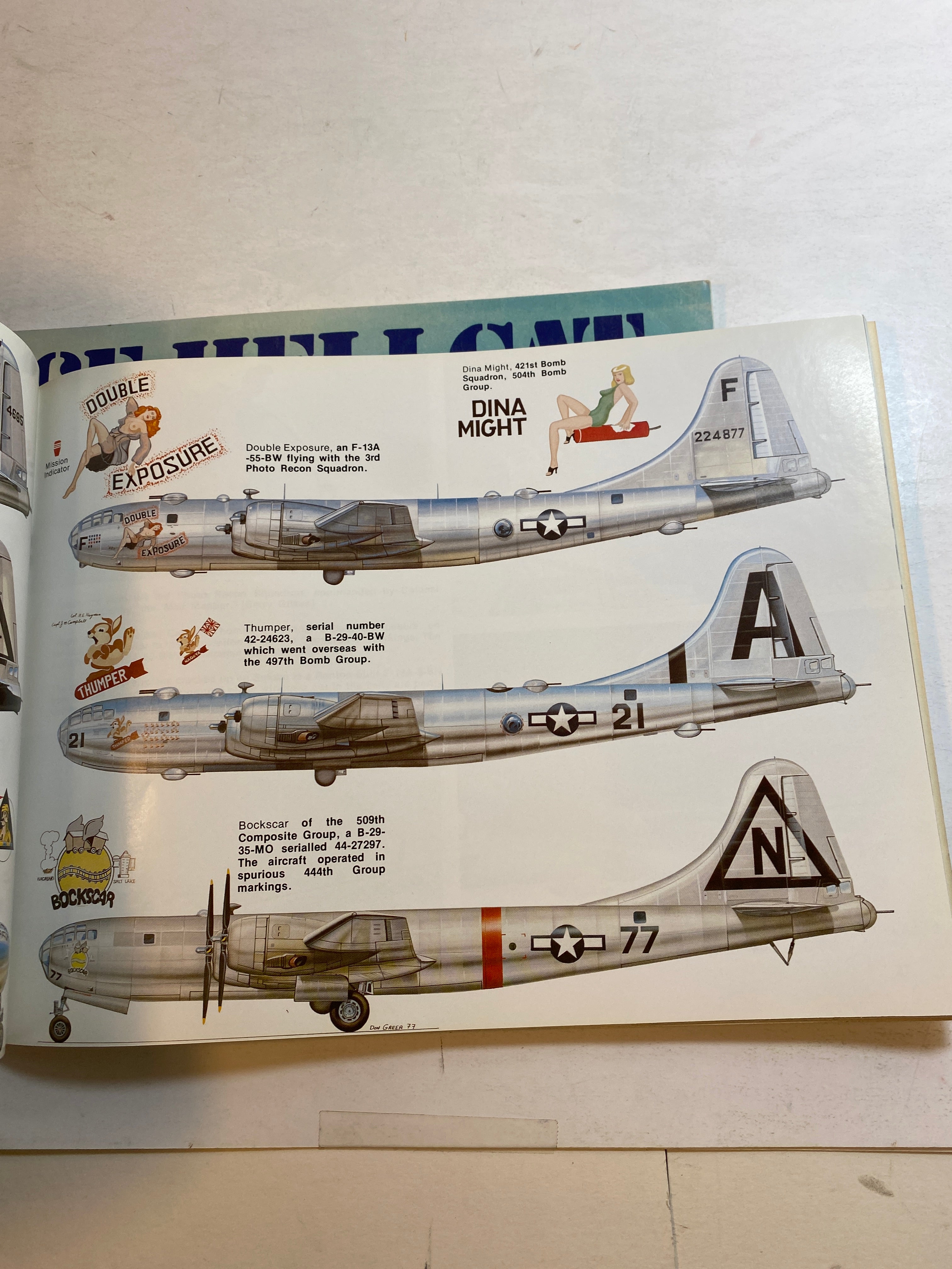 Lot of 2 In Action Booklets B-29 Superfortress F6F Hellcat 1977-1979 31, 36