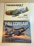 Lot of 2 In Action Booklets Thunderbolt F4U Corsair 1975-1977 Aircraft 18, 29