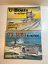 Lot of 2 In Action Booklets U-Boats US Subs 1, 2 1977-1979