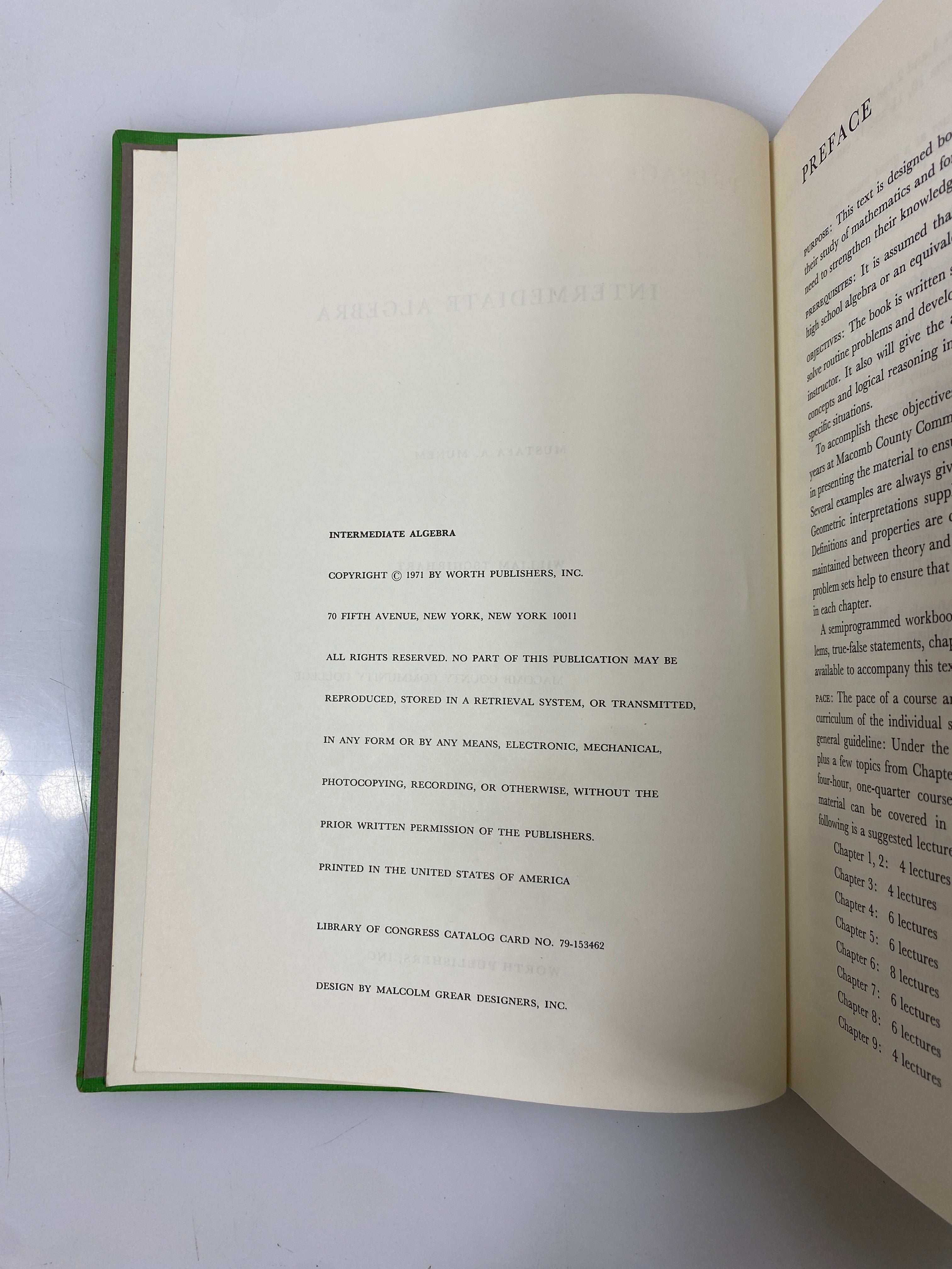 Lot of 2: Intermediate Algebra/Functional Approach to Precalculus by Munem HC