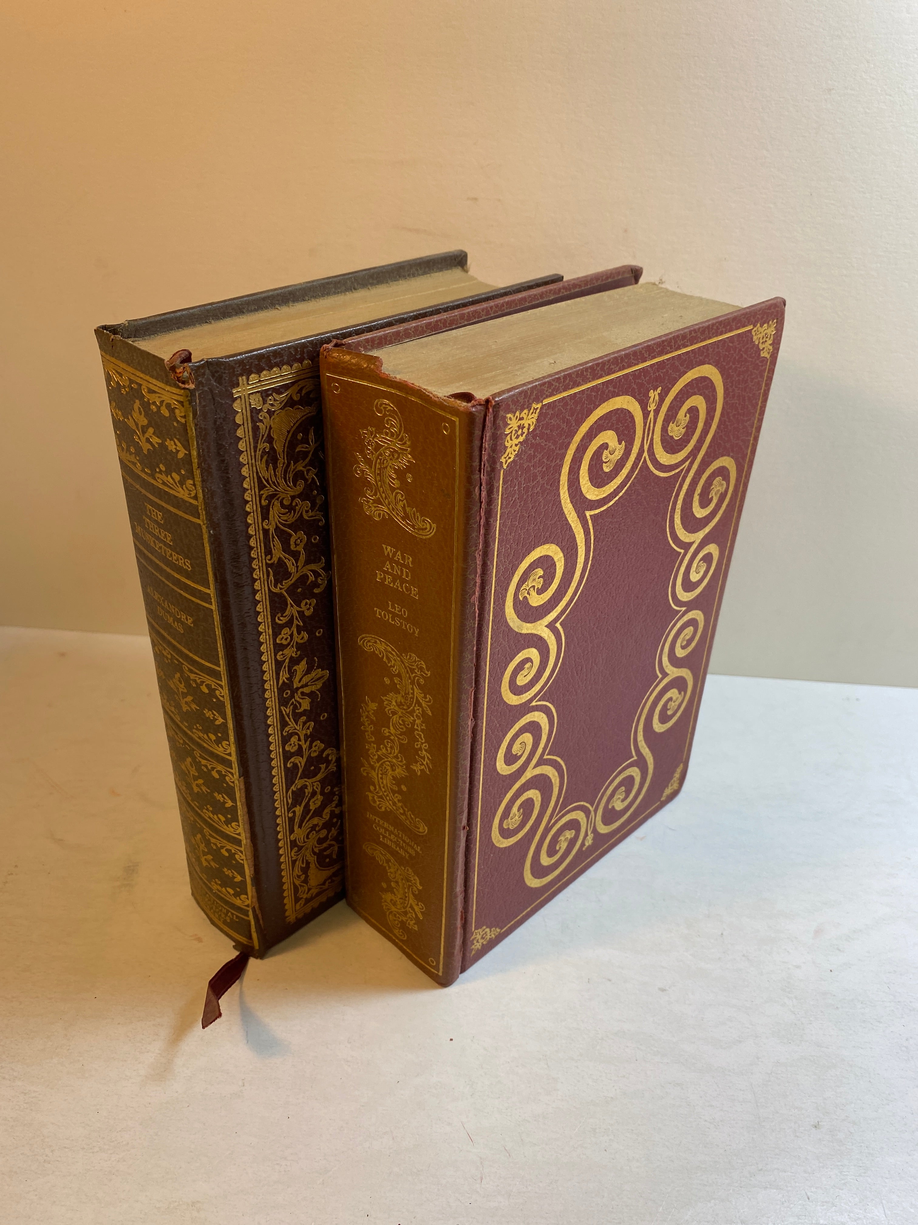 Lot of 2 International Collector's War and Peace 3 Musketeers HC