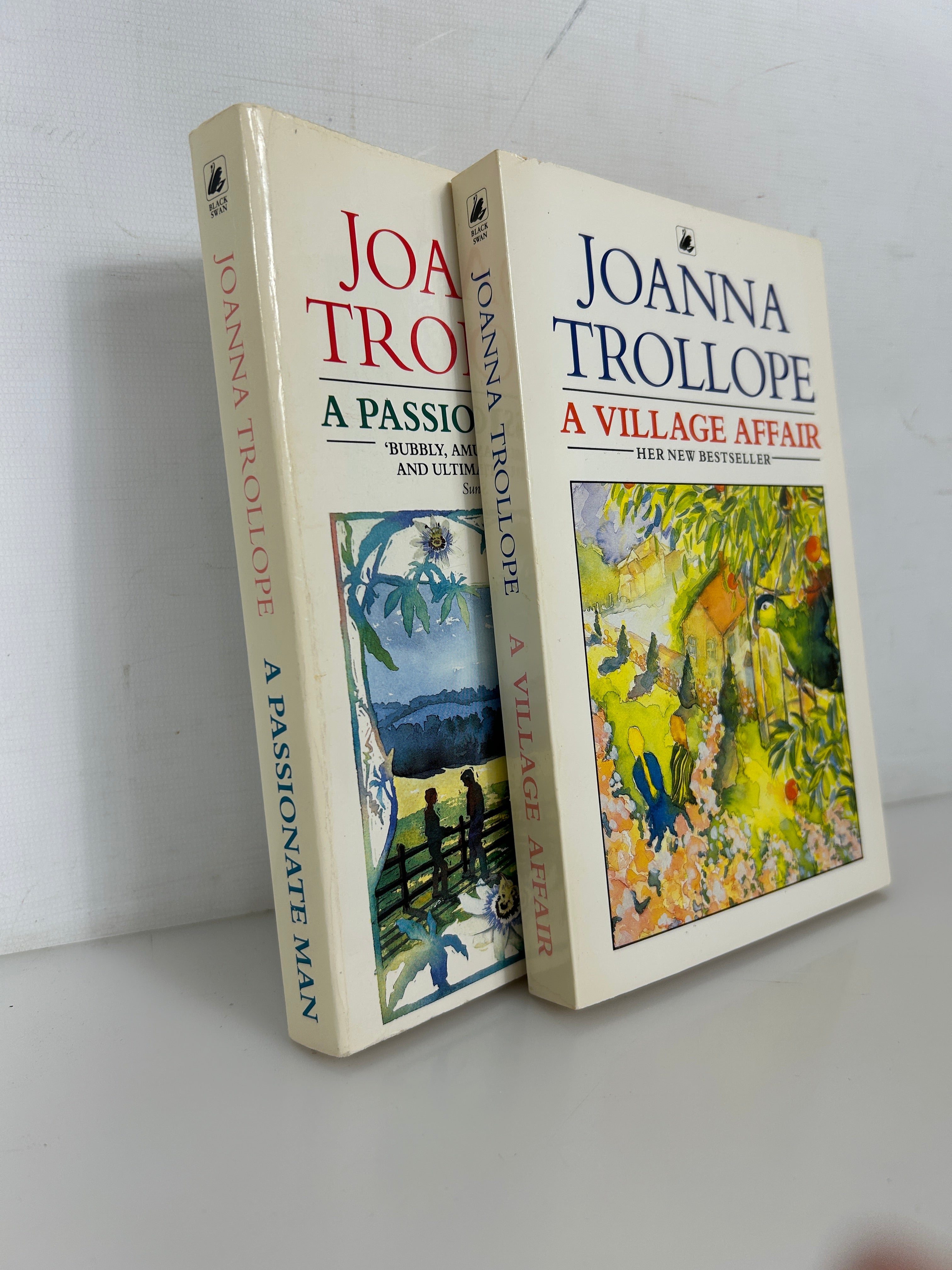 Lot of 2 Joanna Trollope UK Ed A Village Affair/A Passionate Man SC