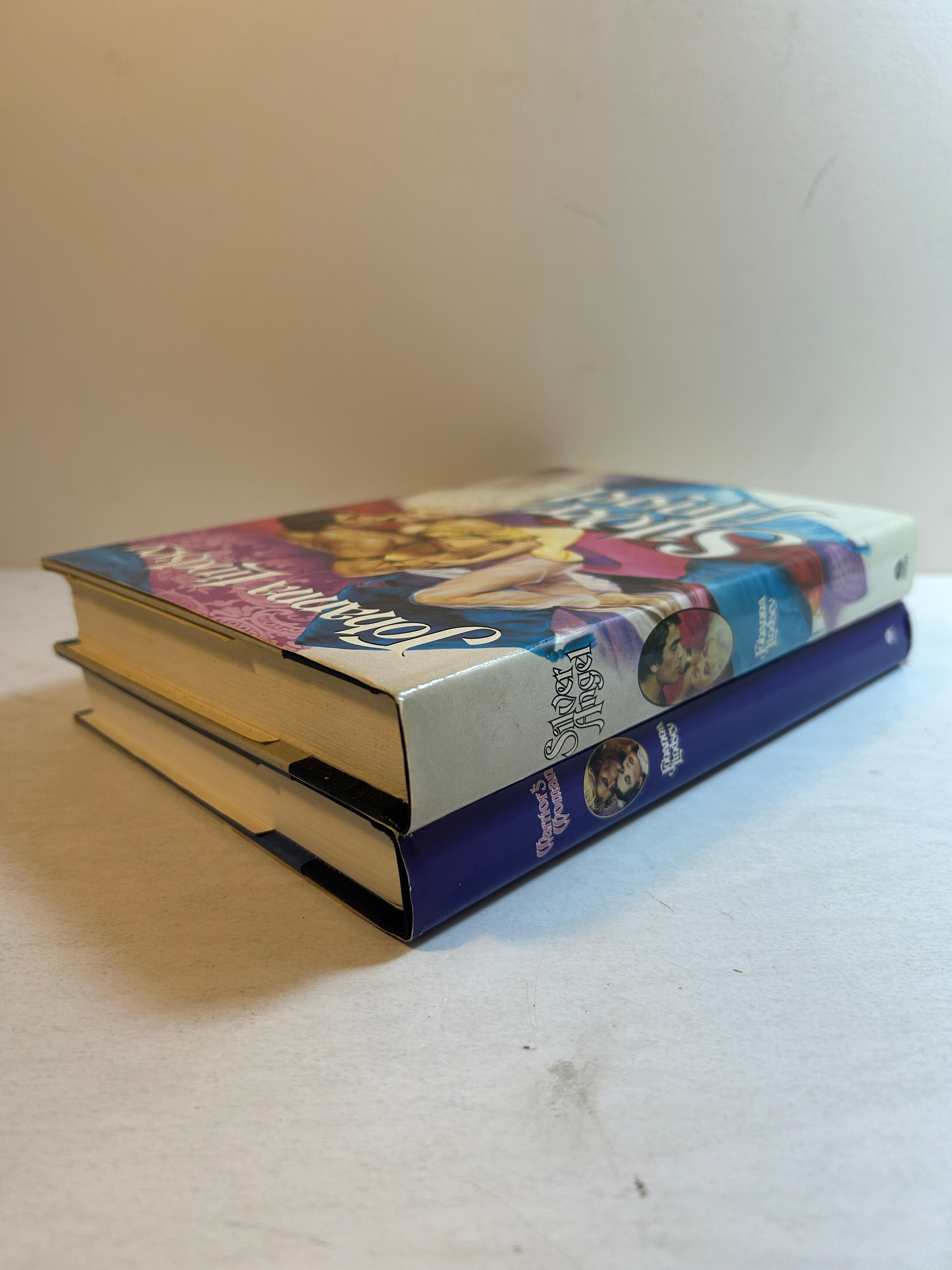 Lot of 2 Johannah Lindsay Vintage Avon Romance 1988-90 HCDJ BCE