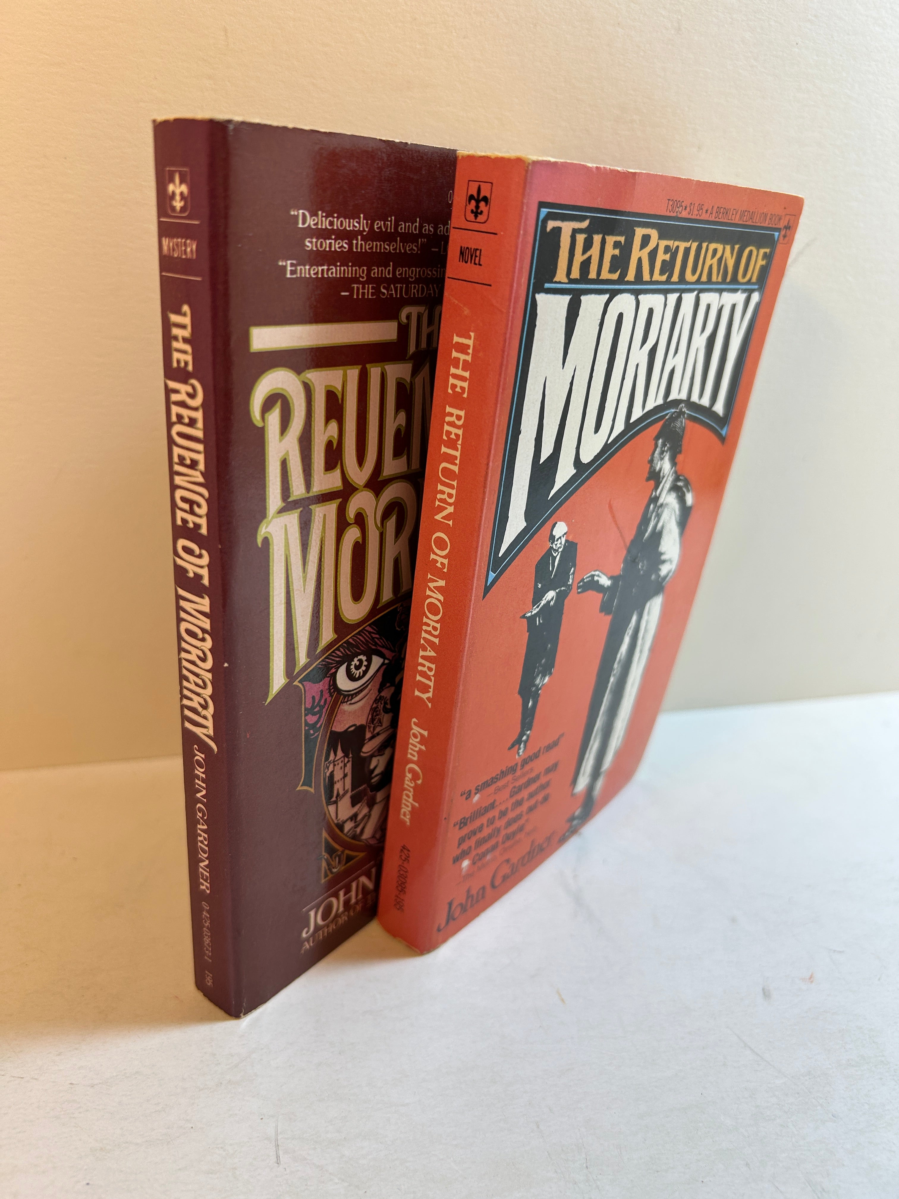 Lot of 2 John Gardner Mystery: Revenge of /Return of Moriarty Berkley 1976-78 SC