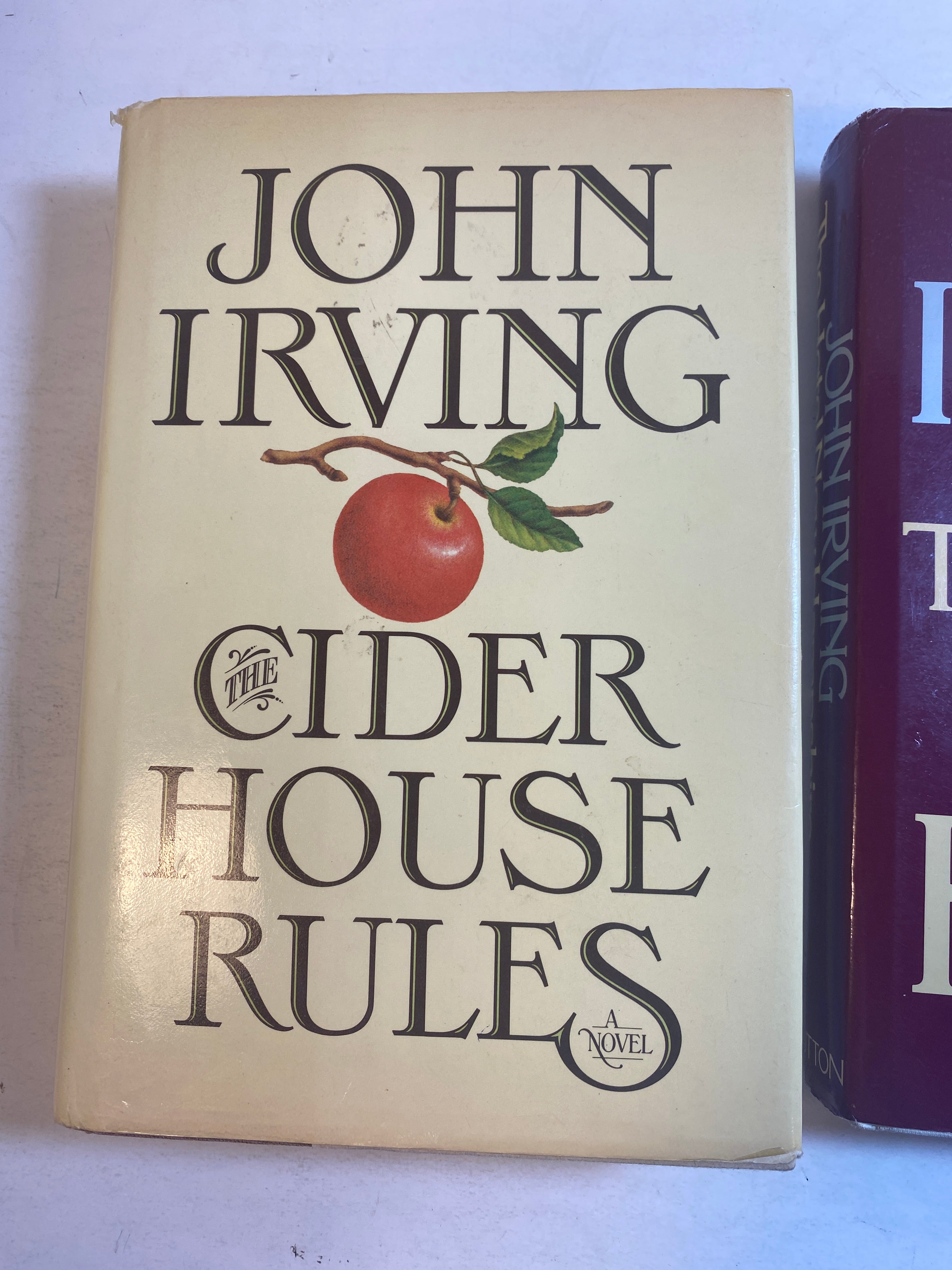 Lot of 2 John Irving Cider House Rules Hotel New Hampshire HCDJ 1981-1985