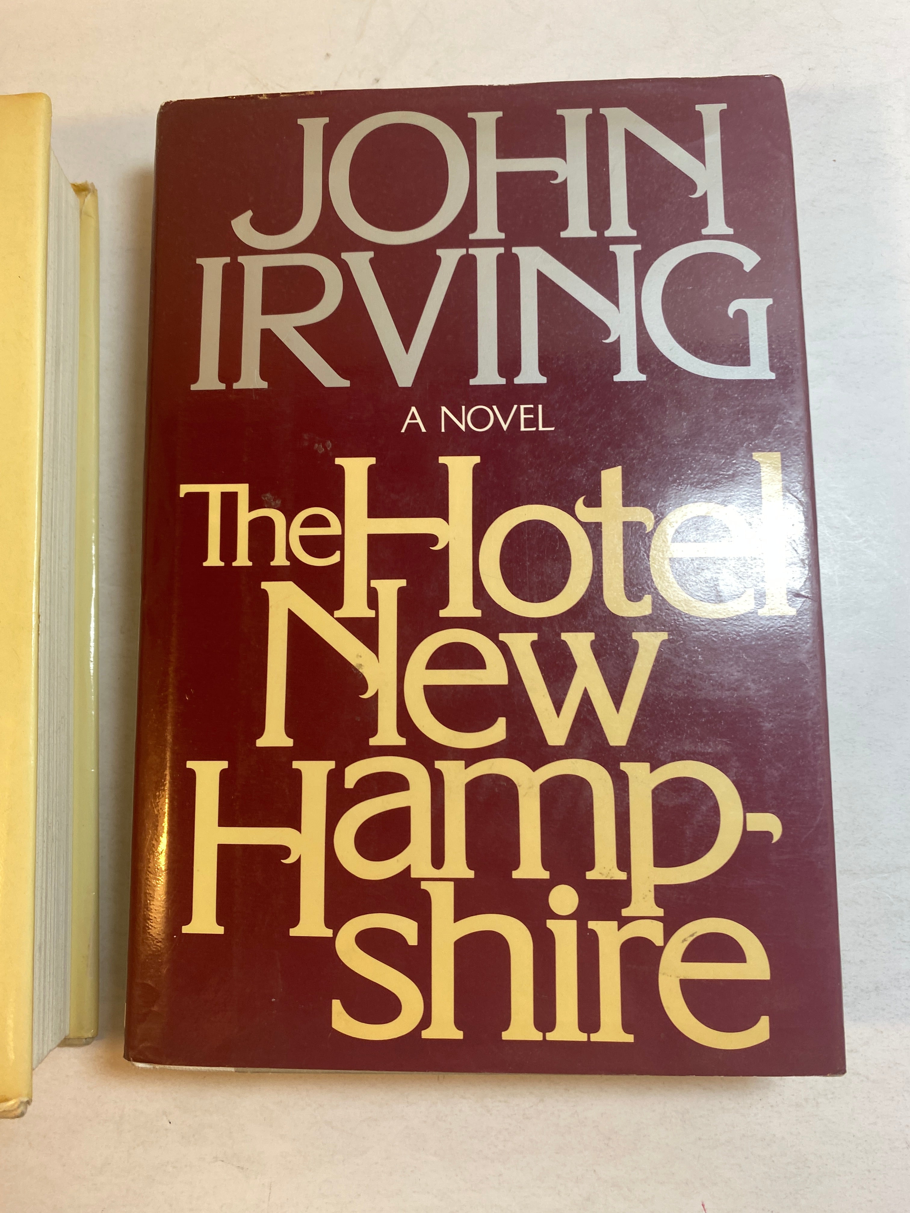 Lot of 2 John Irving Cider House Rules Hotel New Hampshire HCDJ 1981-1985