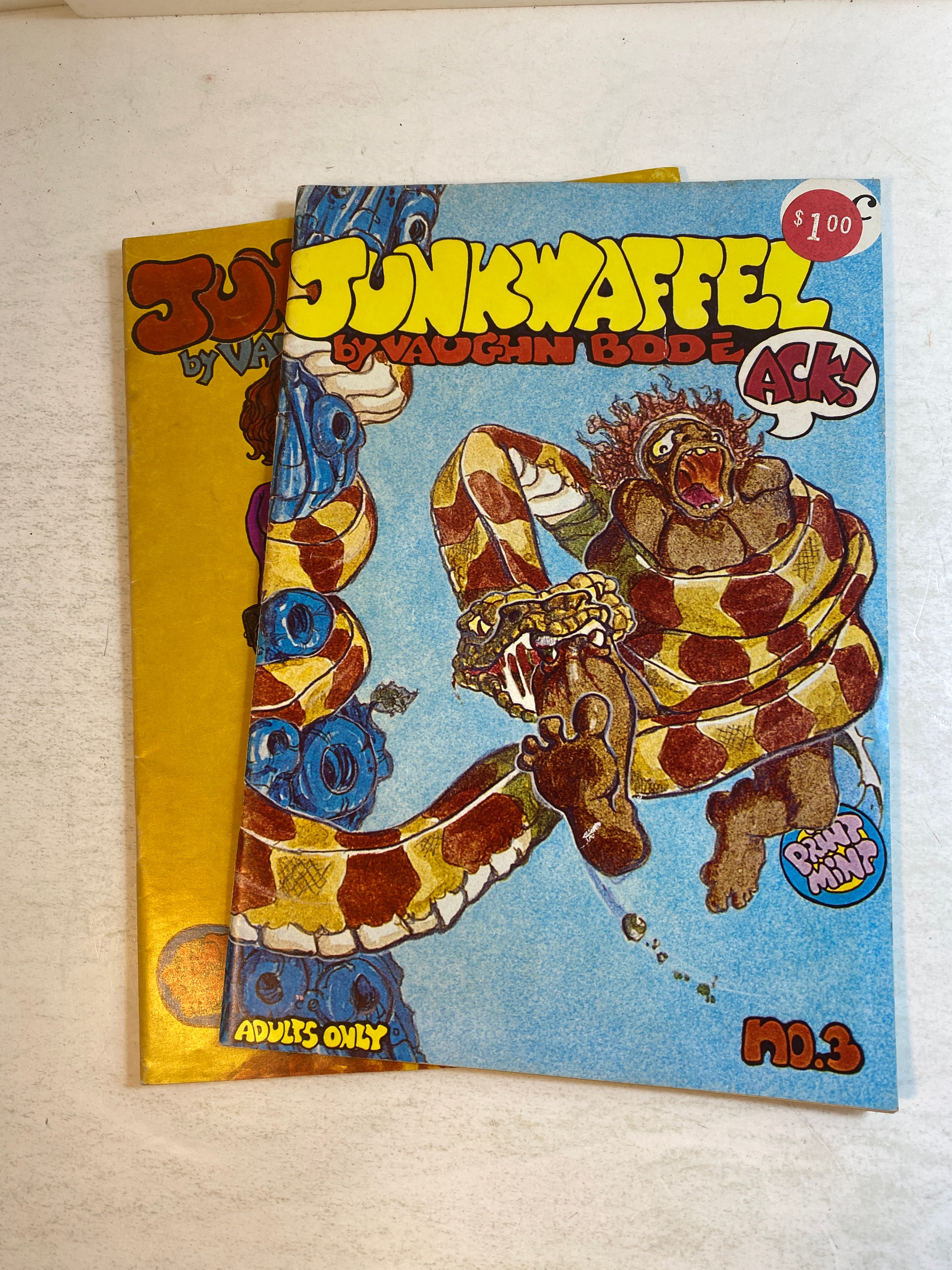 Lot of 2 Junkwaffel Vaughn Bode Comics 1972