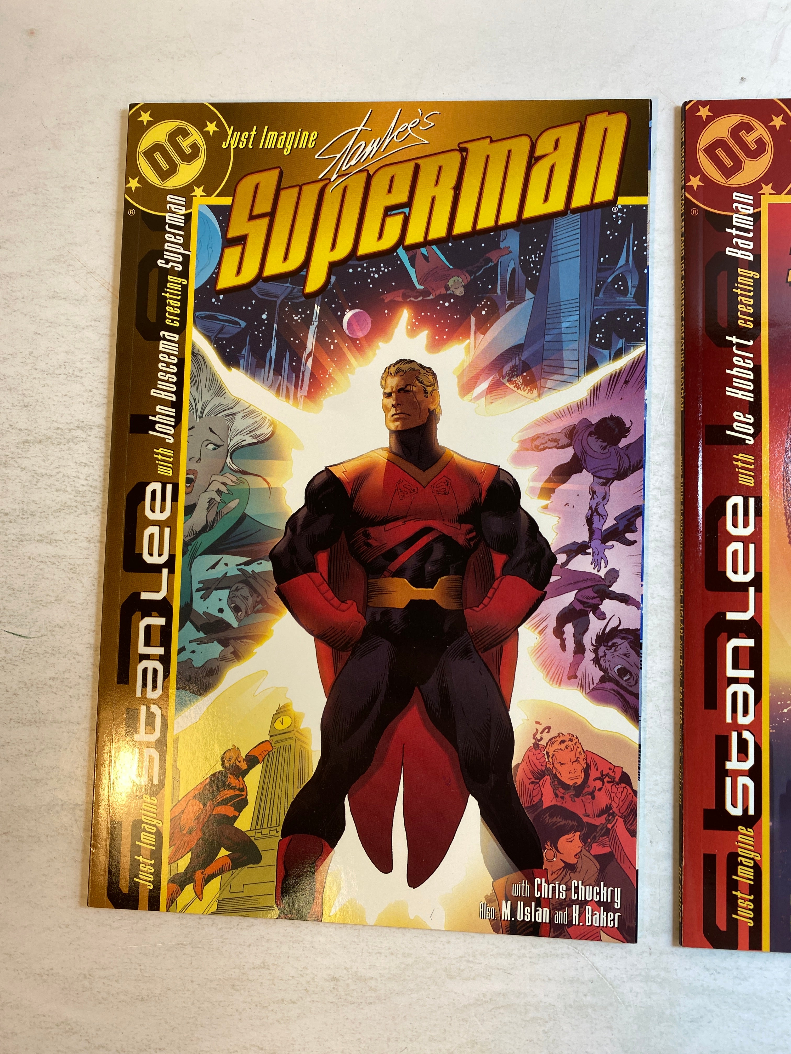 Lot of 2 Just Imagine Stan Lee Superman Batman DC Comics 2001