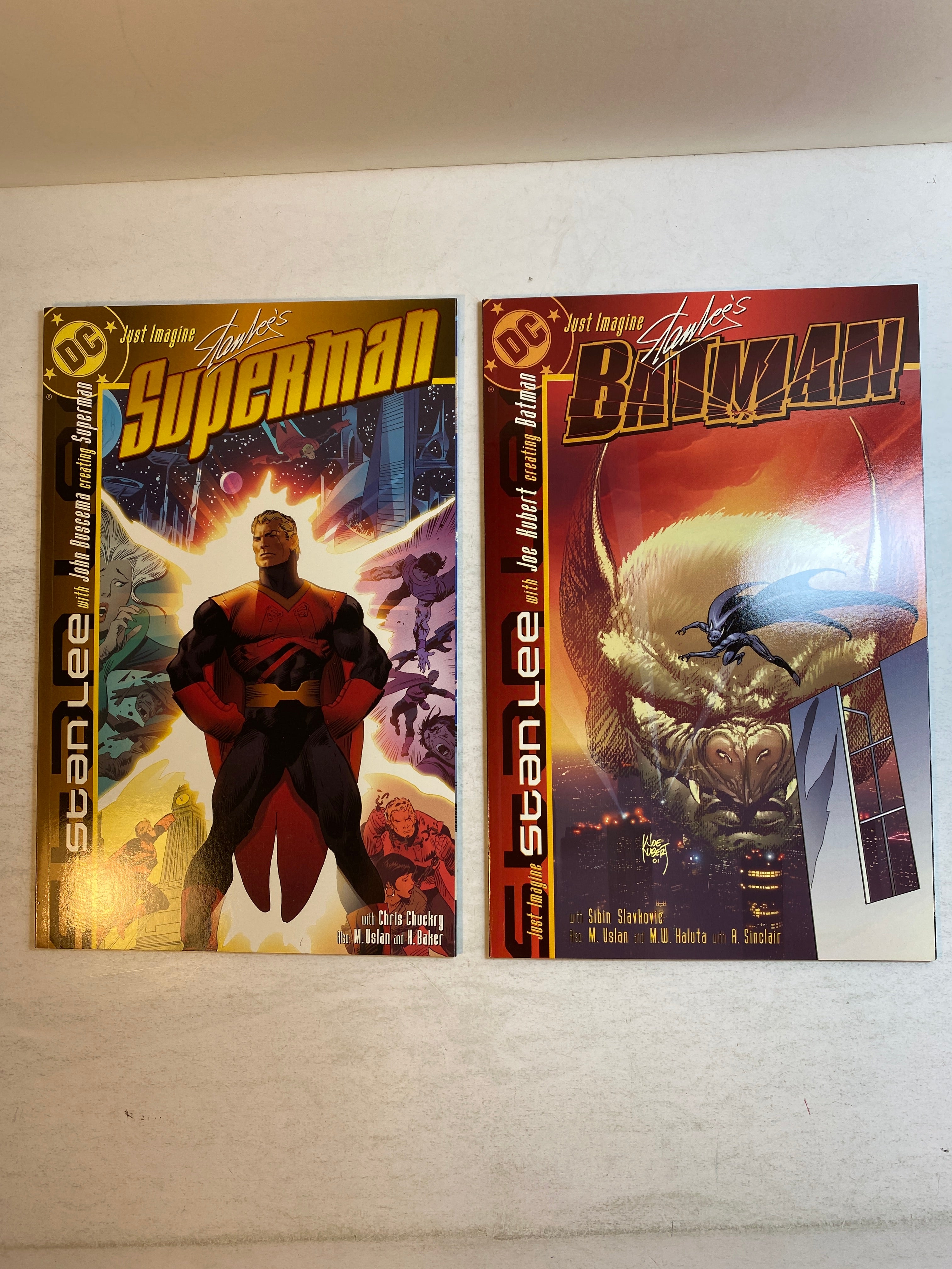 Lot of 2 Just Imagine Stan Lee Superman Batman DC Comics 2001