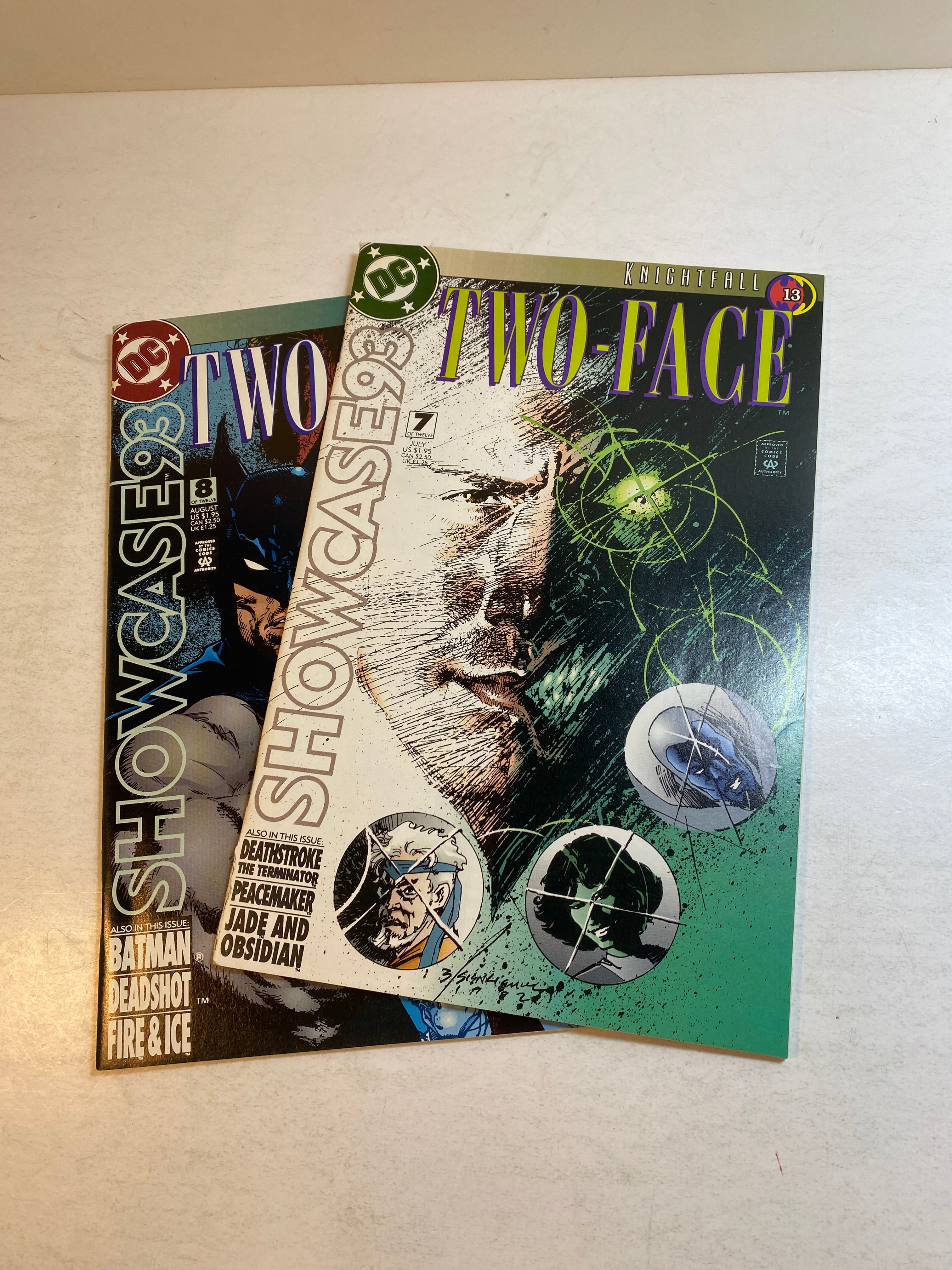 Lot of 2 Knightfall Two-Face 93 Showcase DC Comics 1993