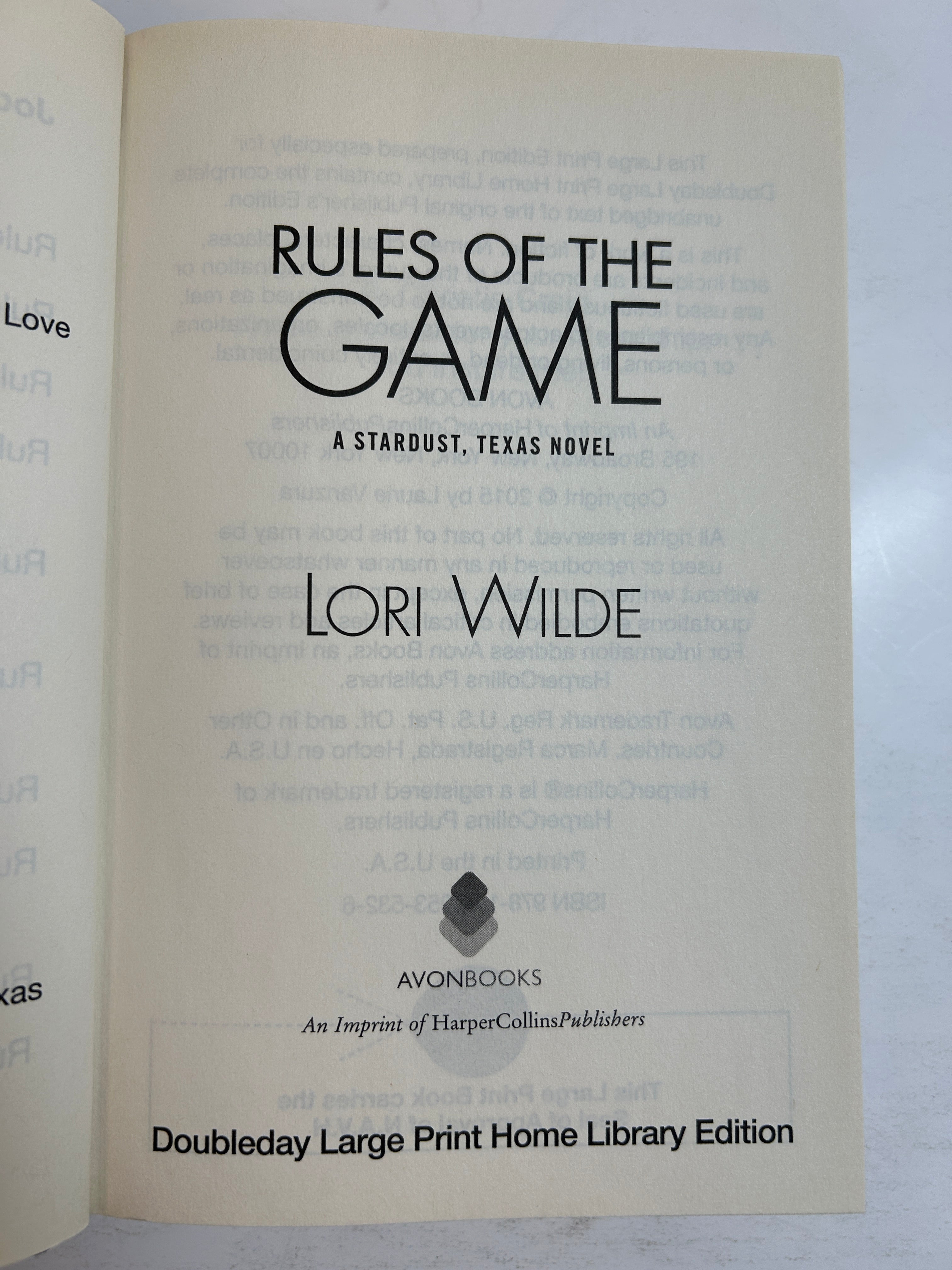 Lot of 2 LARGE PRINT Hardcover Romance Lori Wilde/Jodi Thomas HCDJ