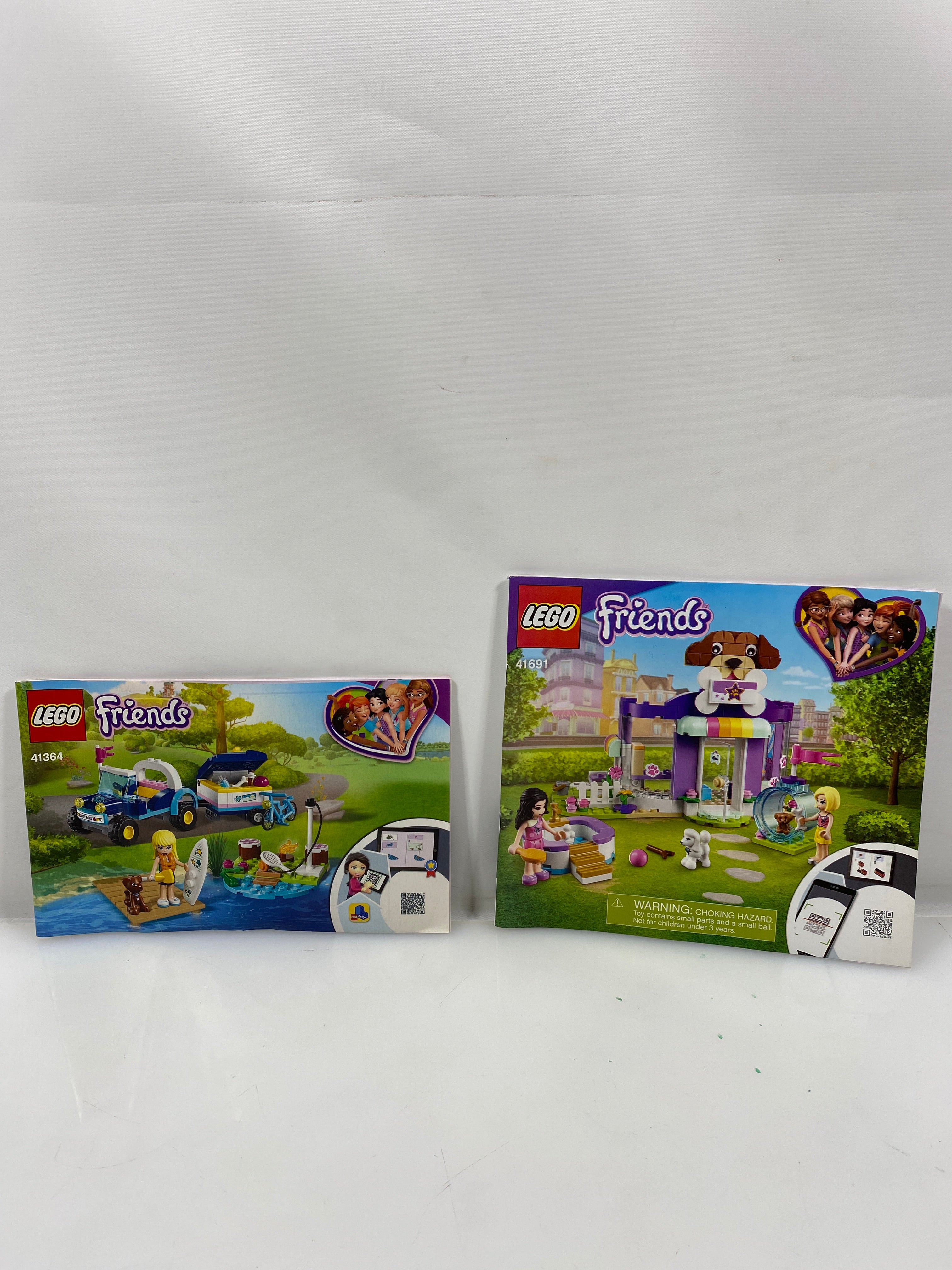 Lot of 2 Lego Instruction Manual Friends