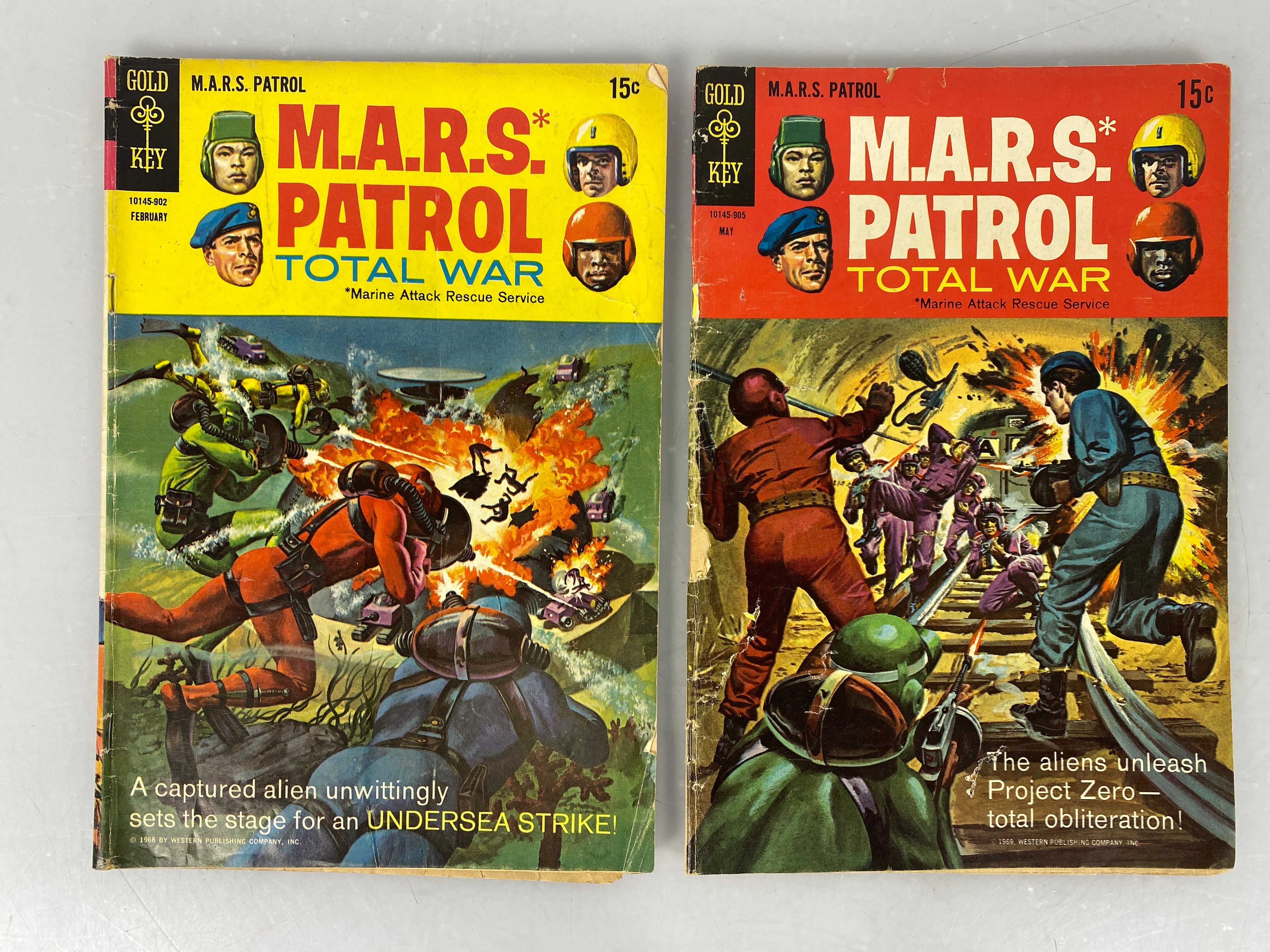 Lot of 2 M.A.R.S. Patrol Gold Key Comics 1969