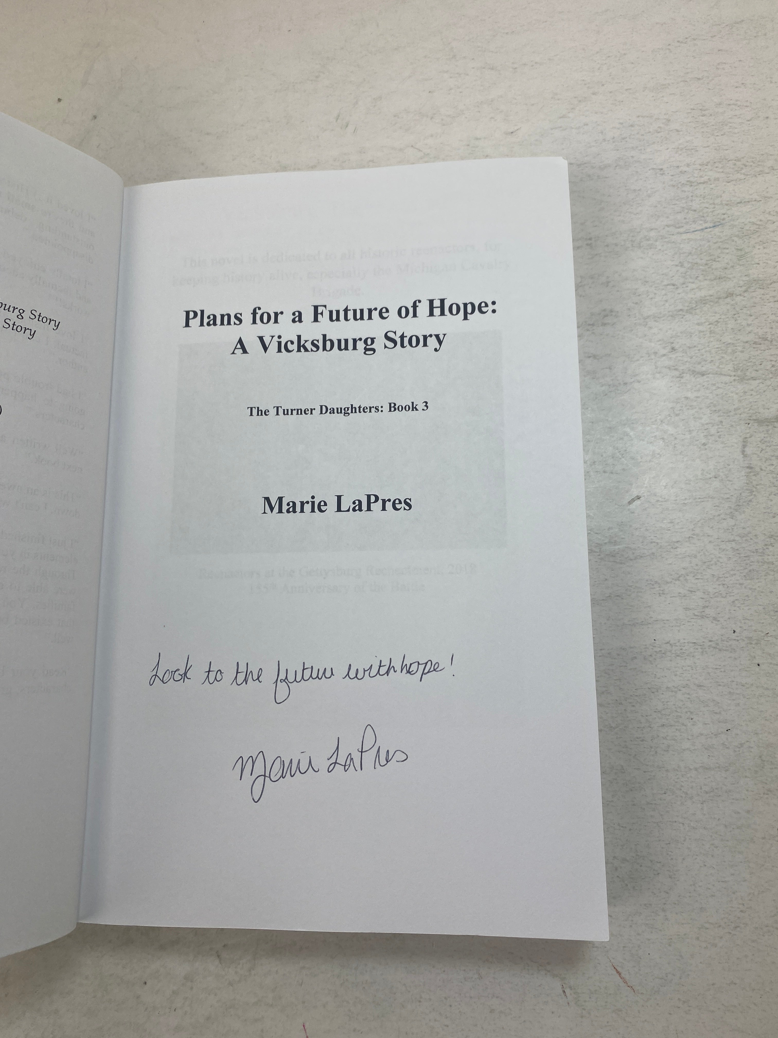 Lot of 2 Marie LaPres Books *Signed* Ex Lib 2019