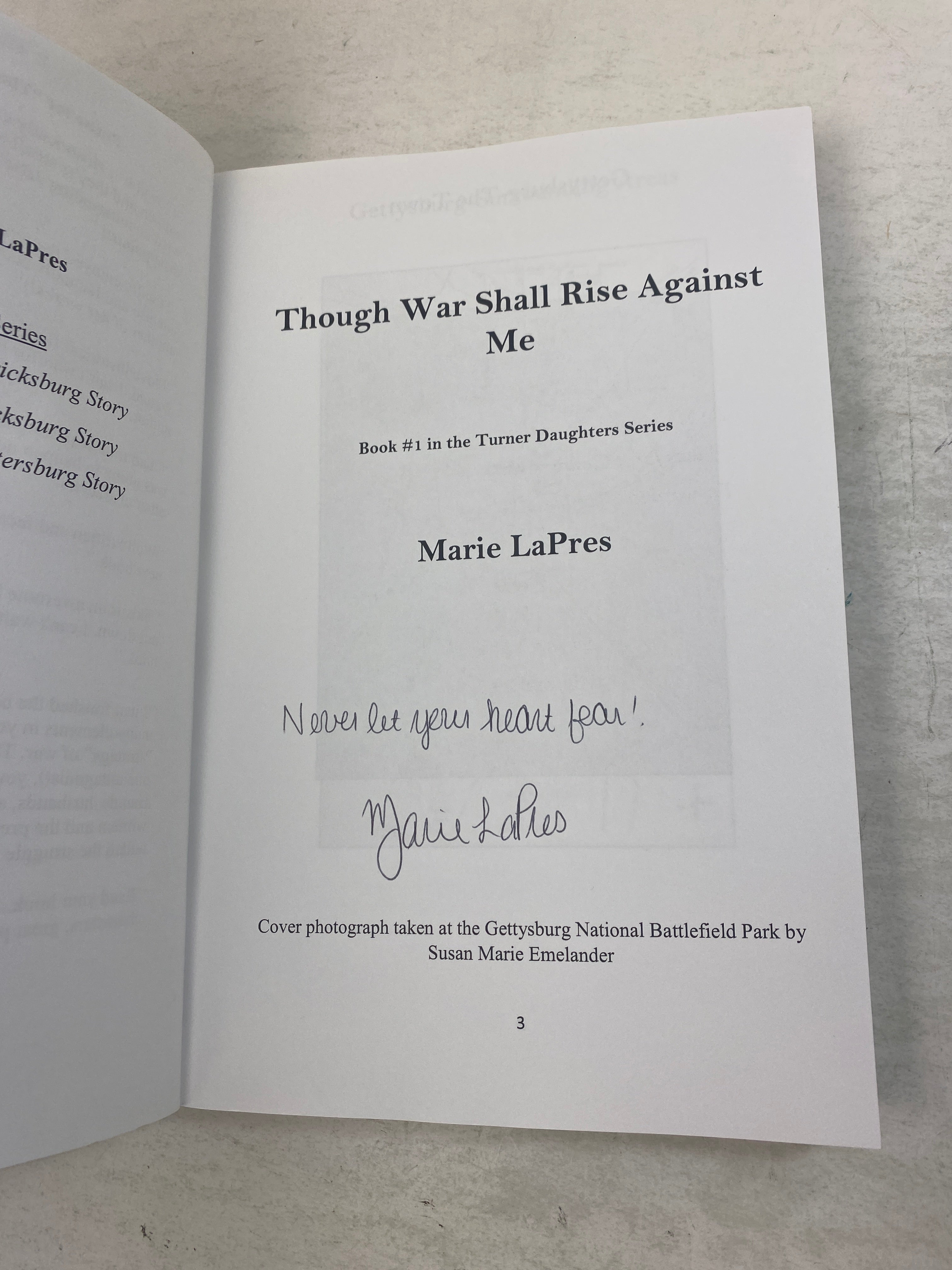 Lot of 2 Marie LaPres Books *Signed* Ex Lib 2019