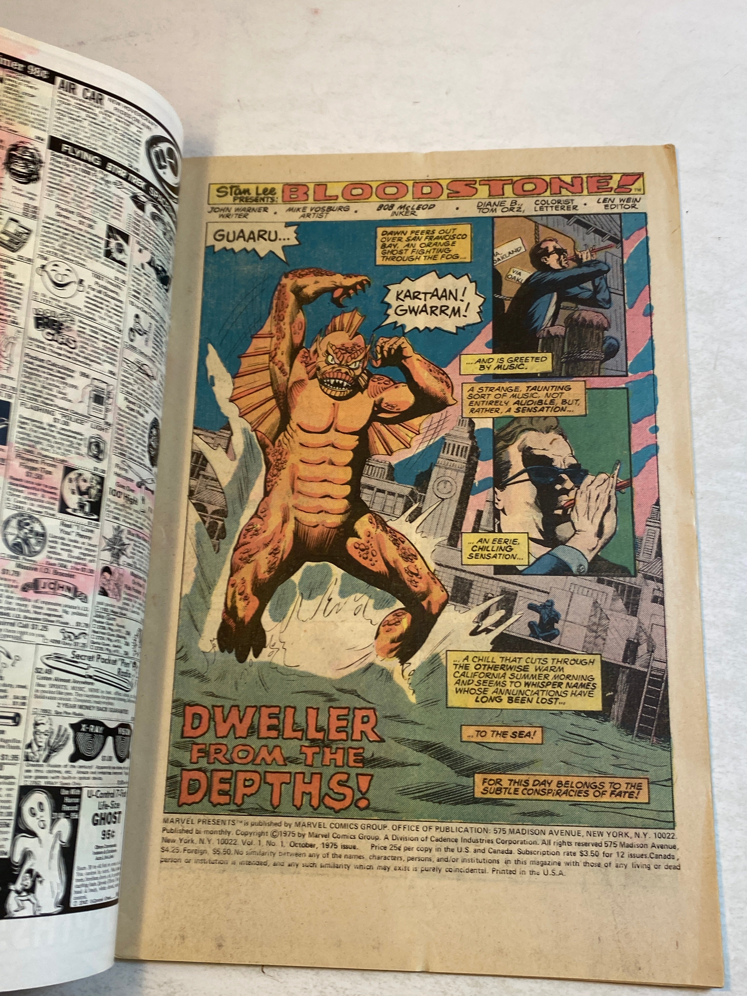 Lot of 2 Marvel Presents Bloodstone 1975