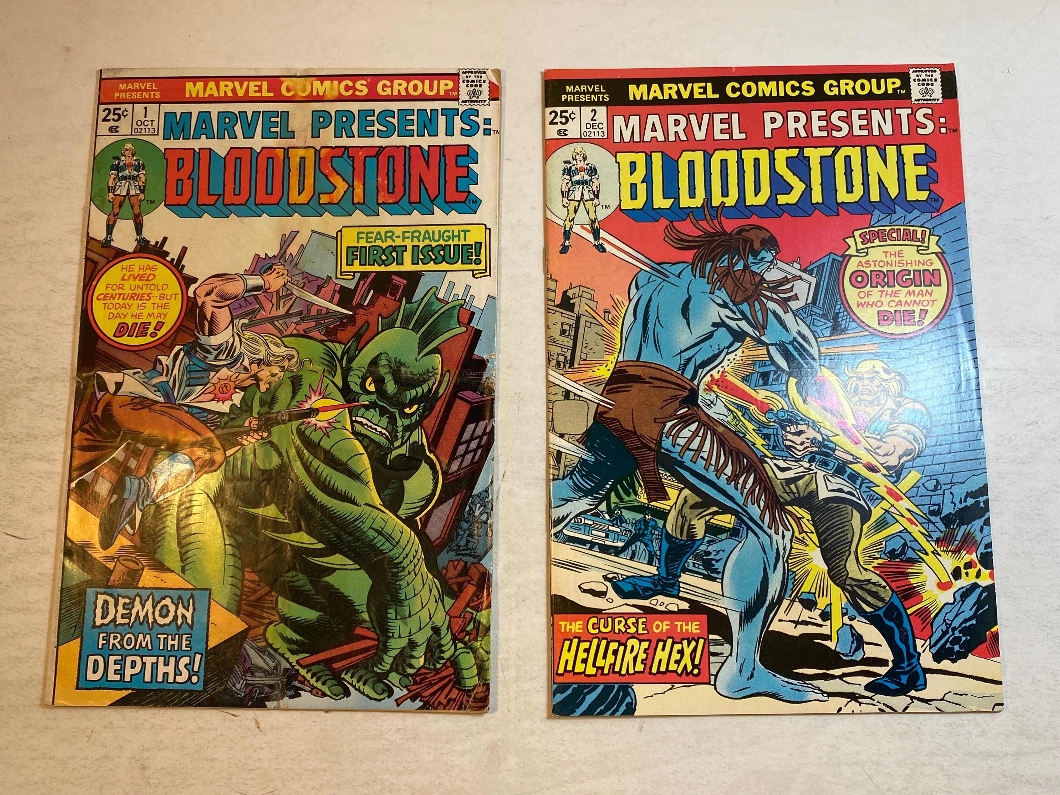 Lot of 2 Marvel Presents Bloodstone 1975