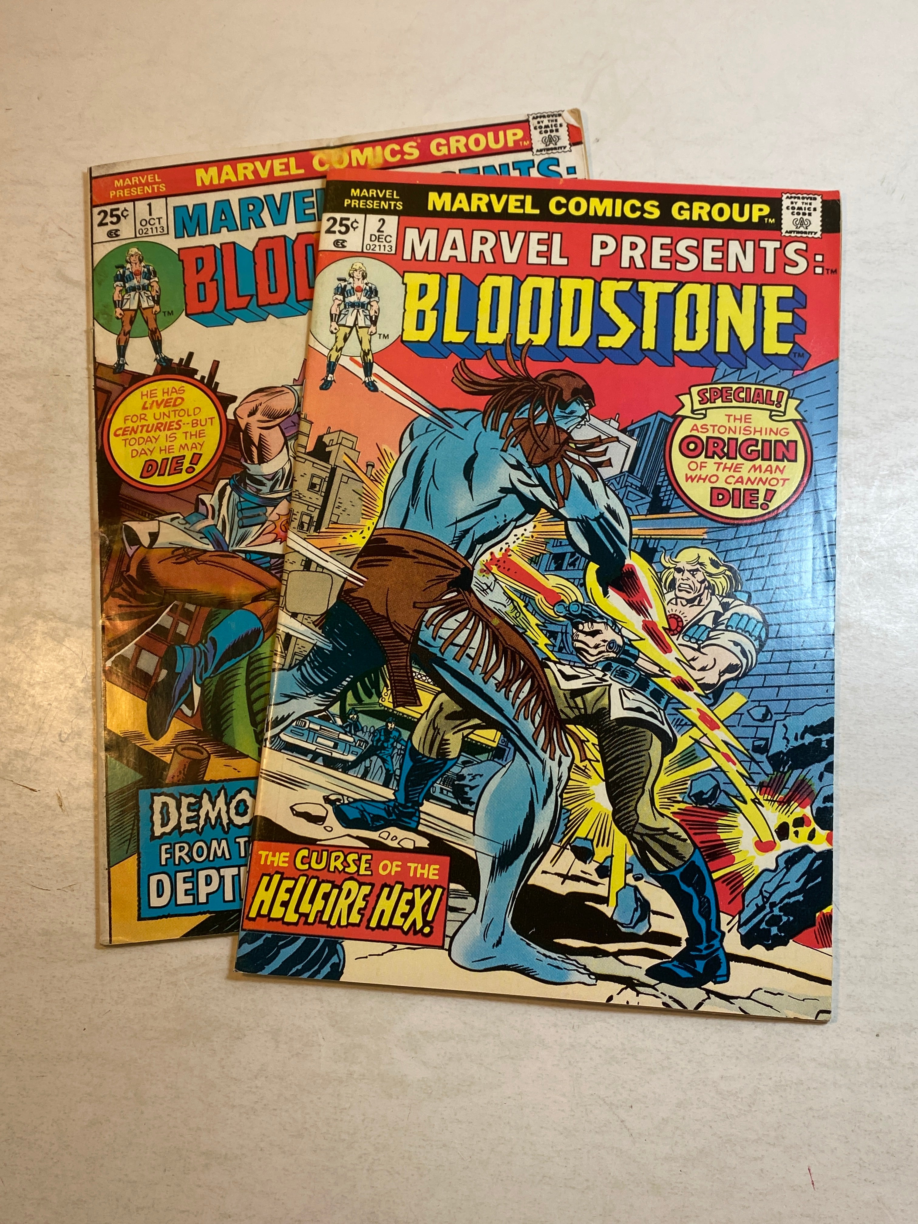 Lot of 2 Marvel Presents Bloodstone 1975