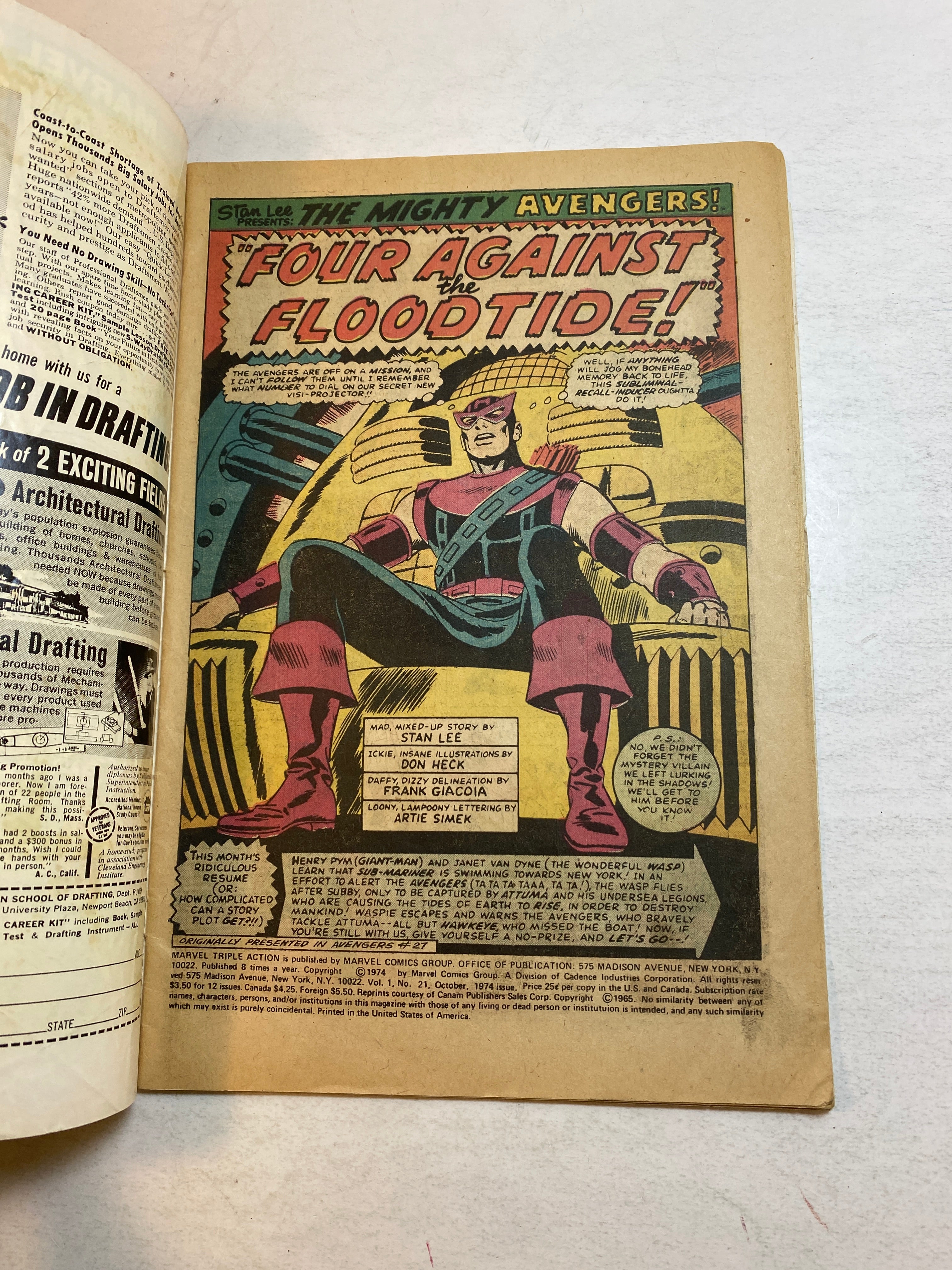 Lot of 2 Marvel Triple Action Comics 1973-1974