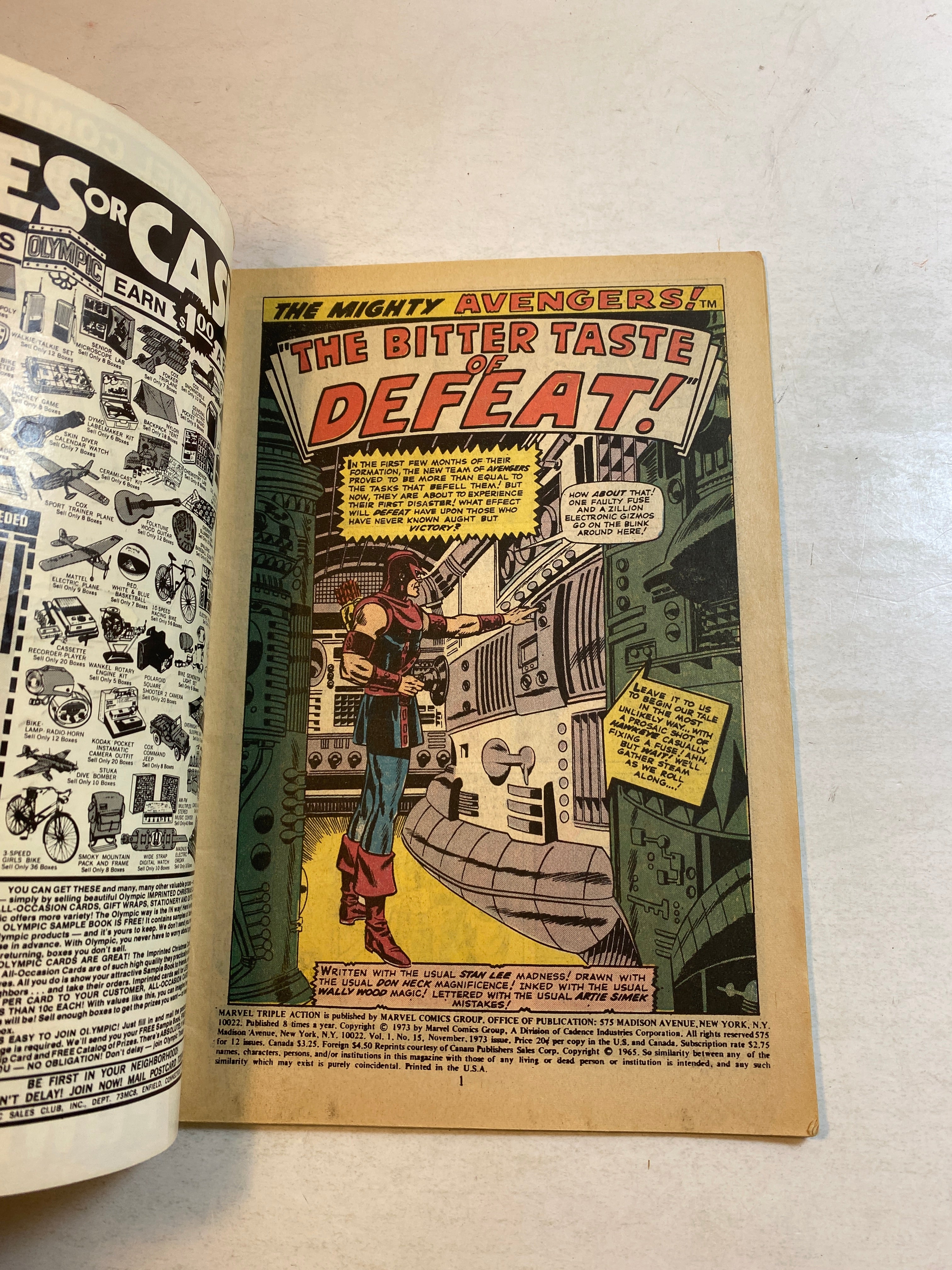 Lot of 2 Marvel Triple Action Comics 1973-1974
