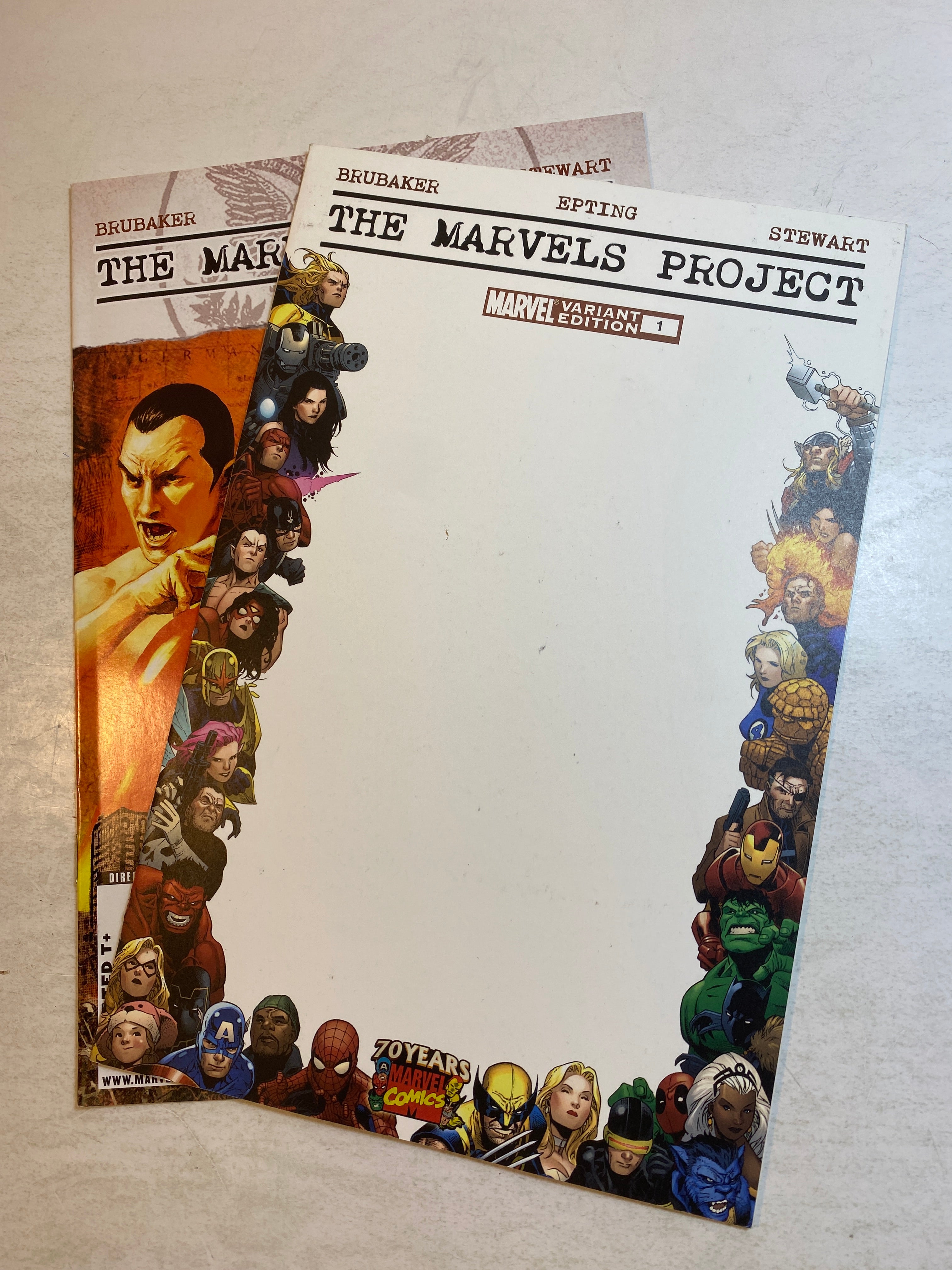 Lot of 2 Marvels Project Comics 2010