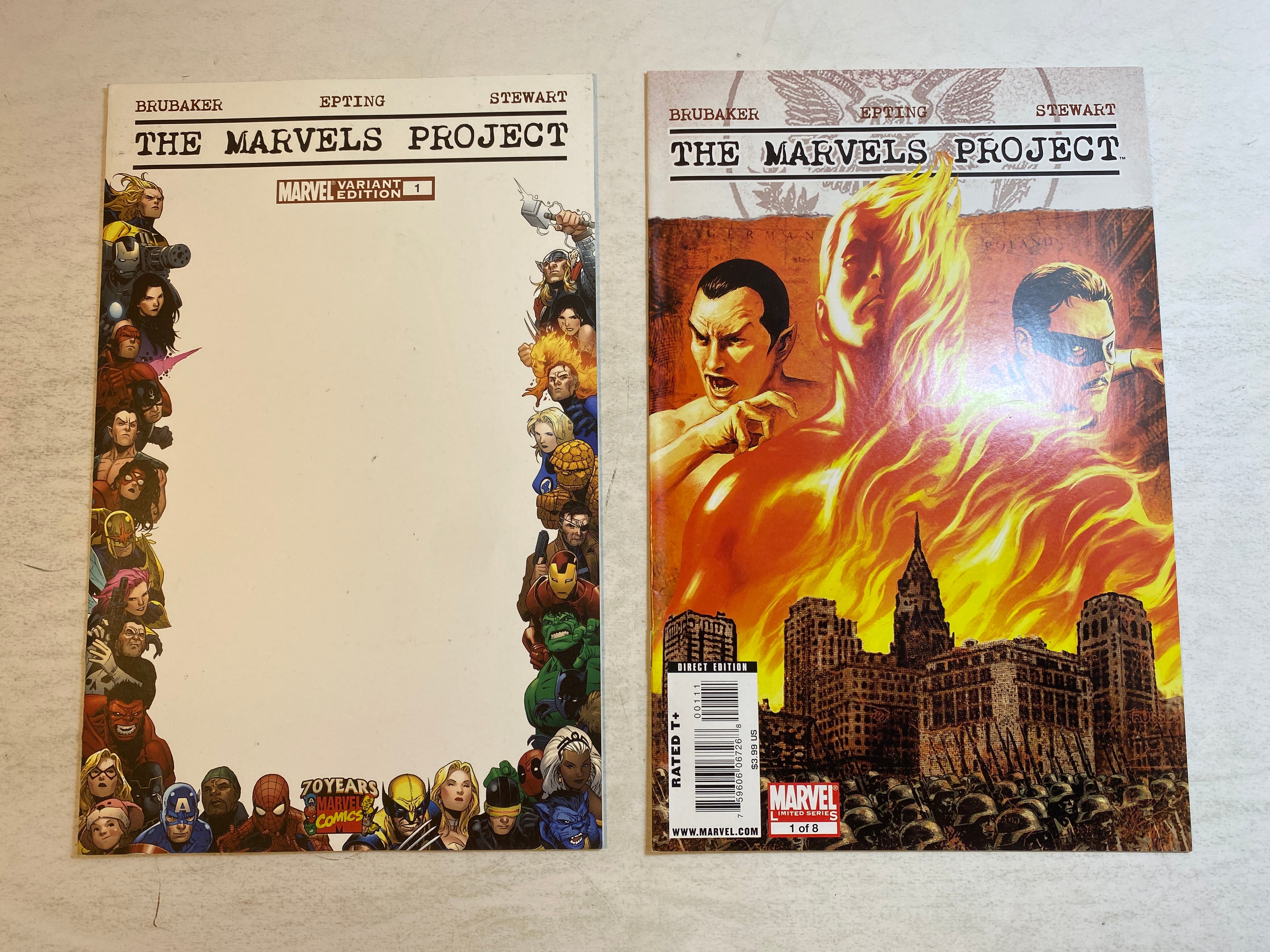 Lot of 2 Marvels Project Comics 2010
