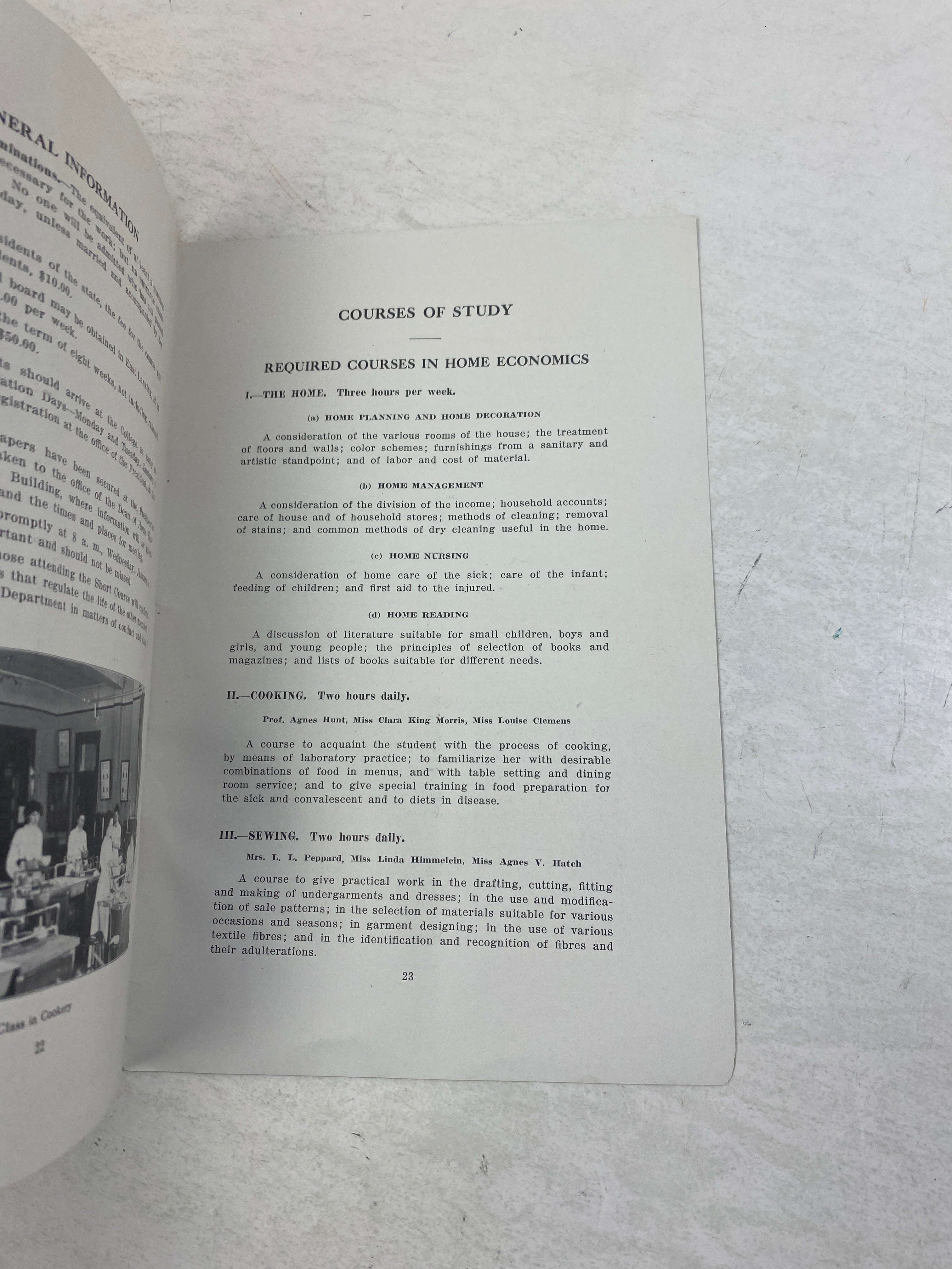 Lot of 2 Michigan Agricultural College Short MSU Courses 1913-1914