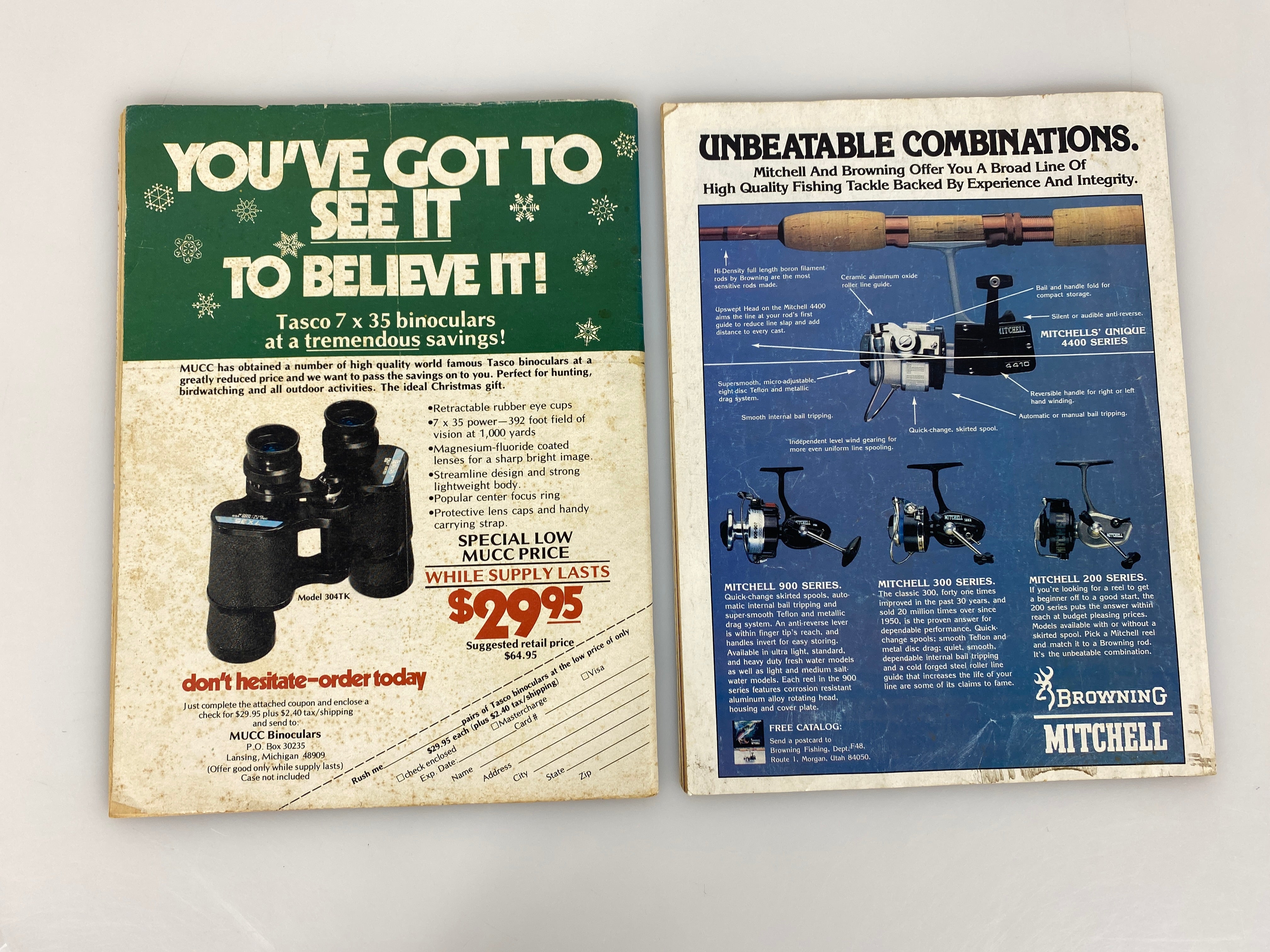 Lot of 2 Michigan Out-of-Doors Magazine 1981