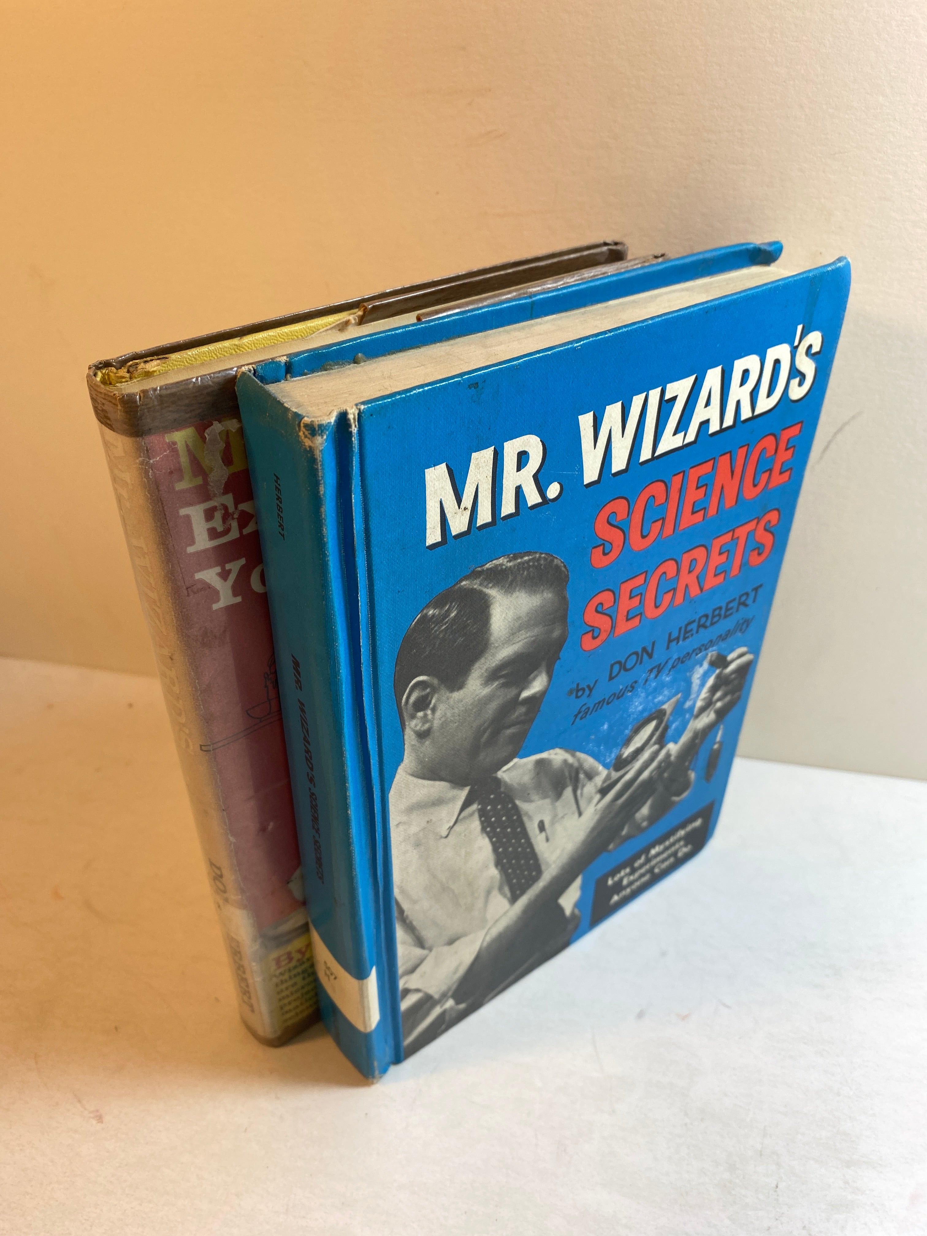 Lot of 2 Mr. Wizard Don Herbert Books HC 1959-1968