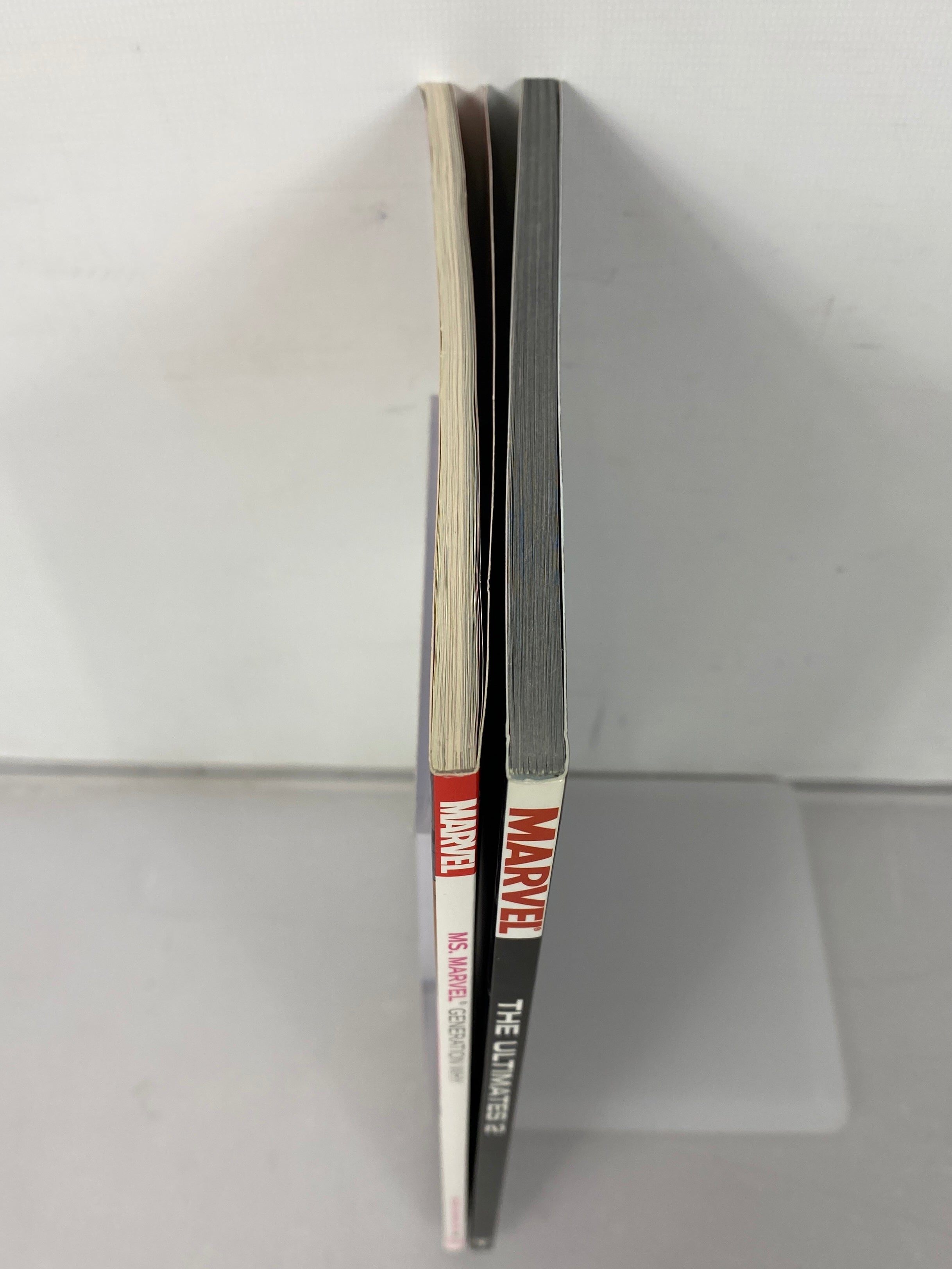 Lot of 2 Ms. Marvel and Ultimates 2 (Marvel 2015, 2005) Graphic Novels SC