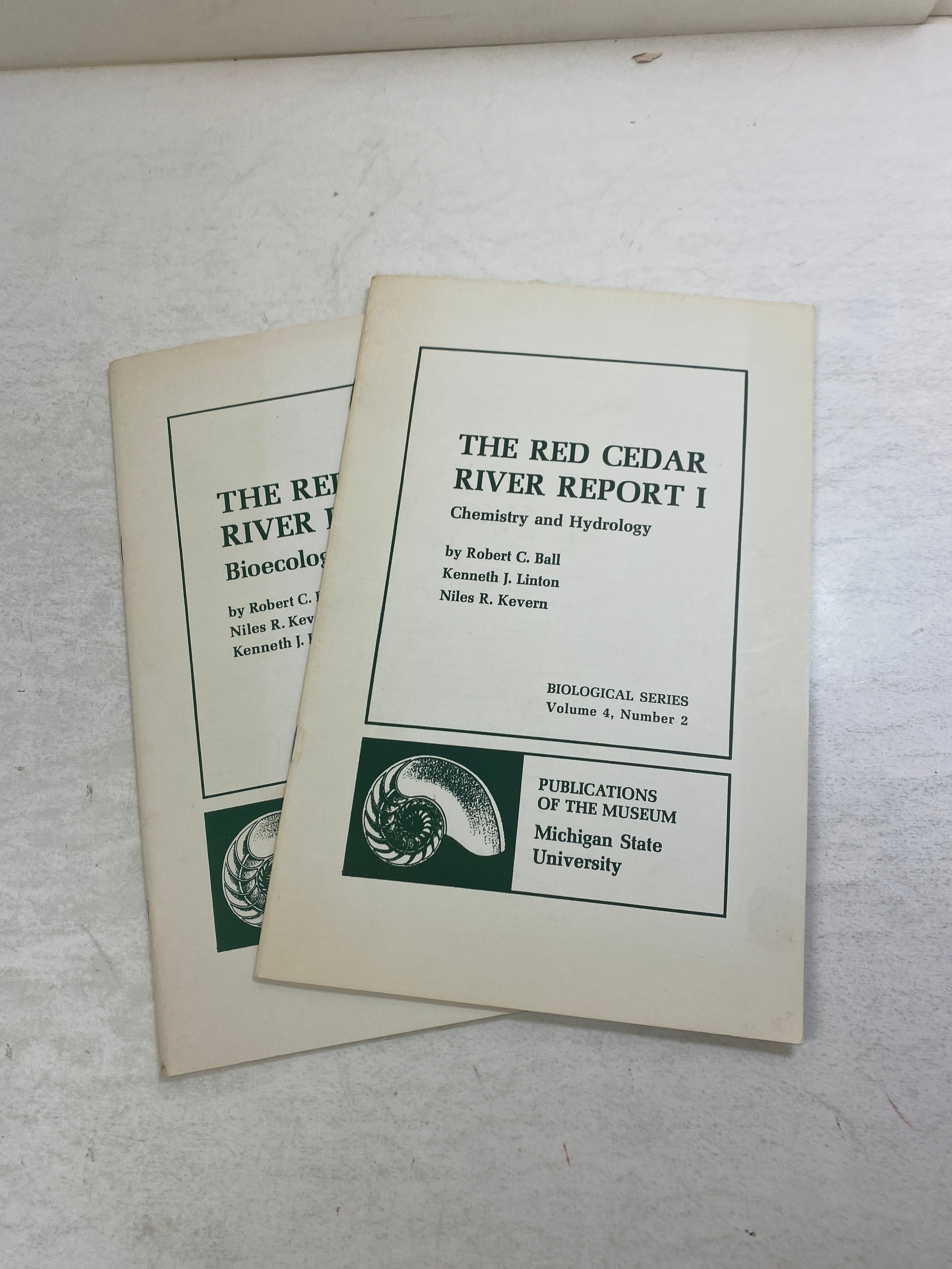 Lot of 2 MSU Red Cedar River Report 1968-1969