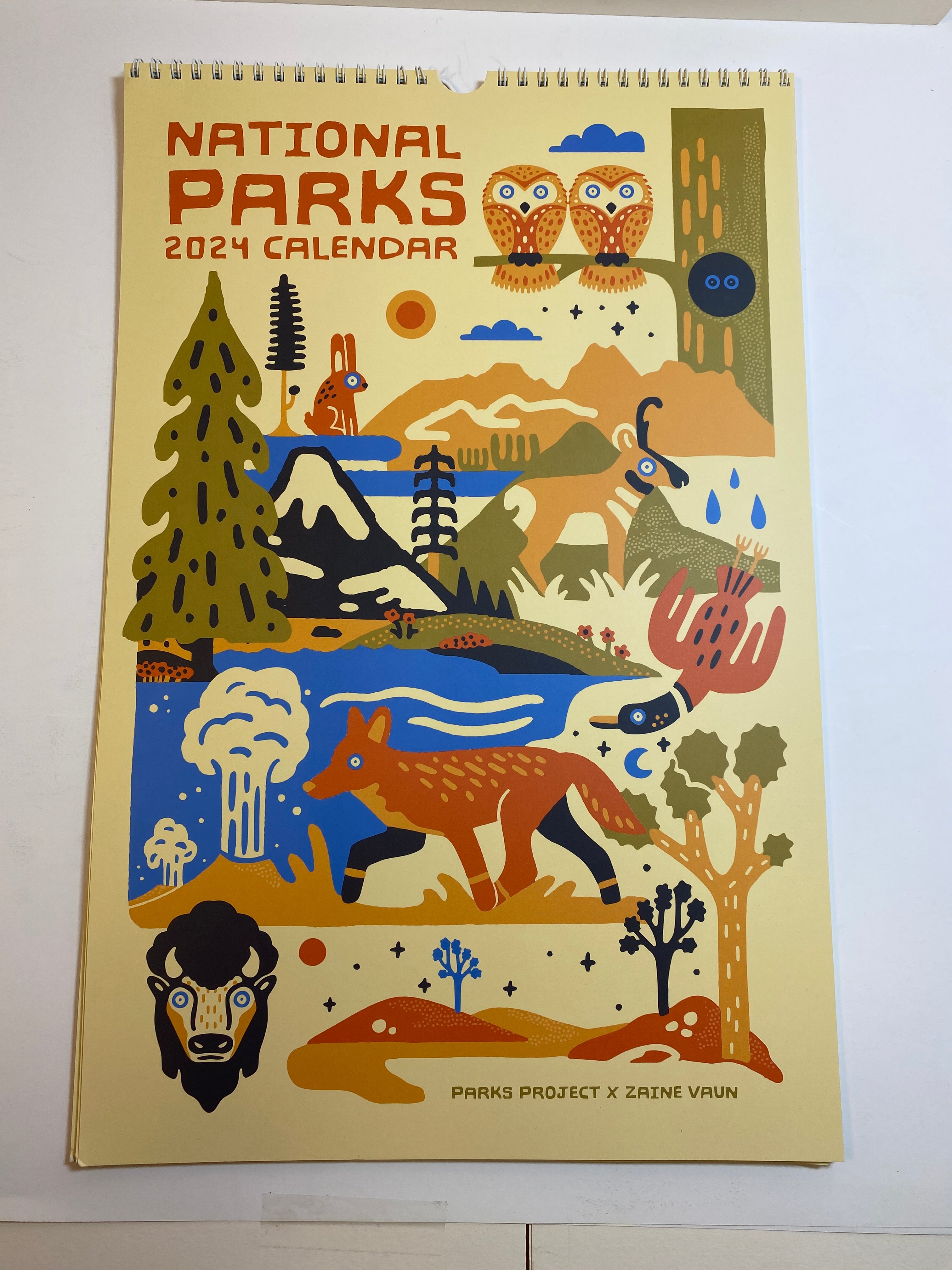 Lot of 2 National Parks Calendars 2023 and 2024 Zaine Vaun
